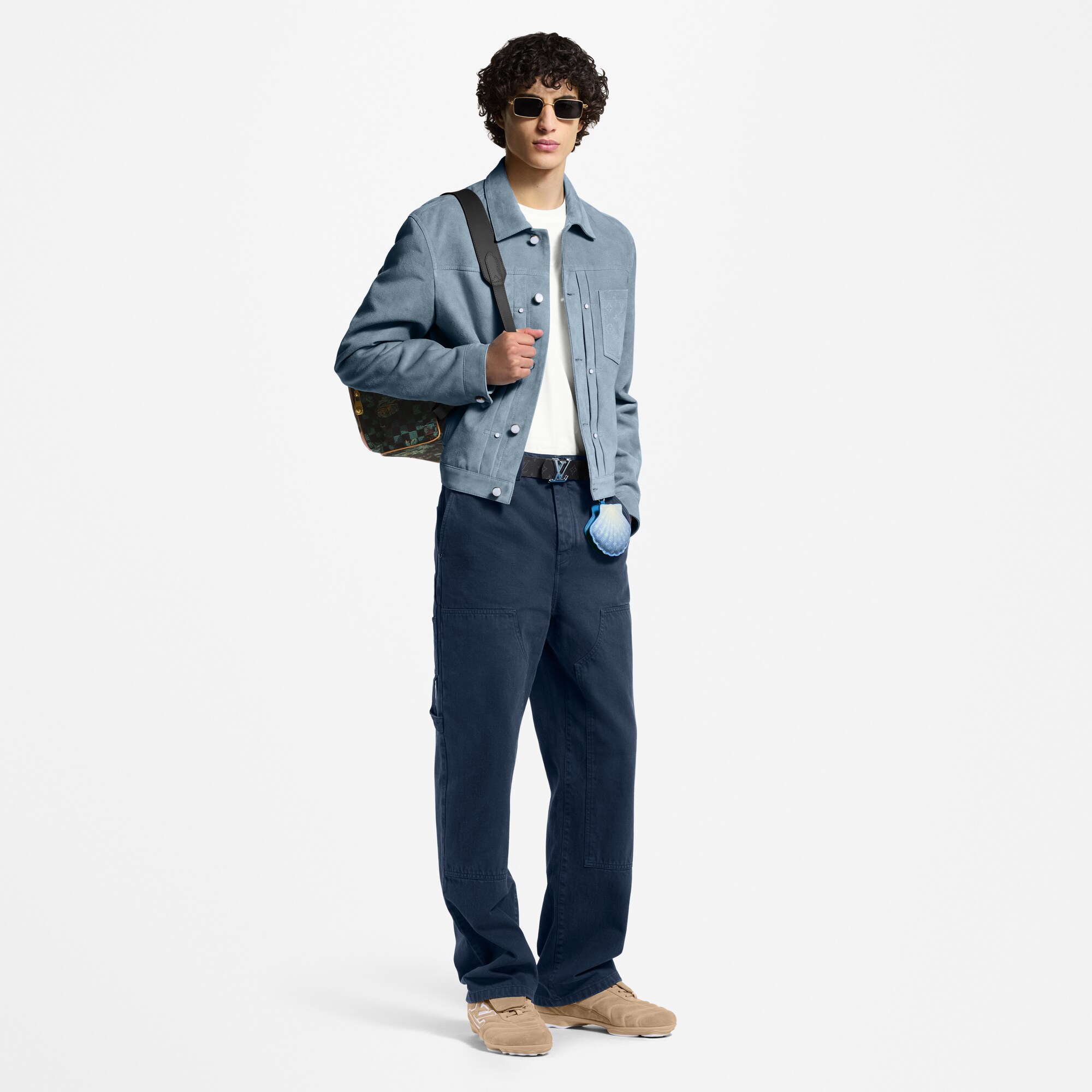 Giacca Type II in pelle scamosciata  Uomo Abbigliamento Capispalla e Cappotti | LOUIS VUITTON (Zoom prodotto)