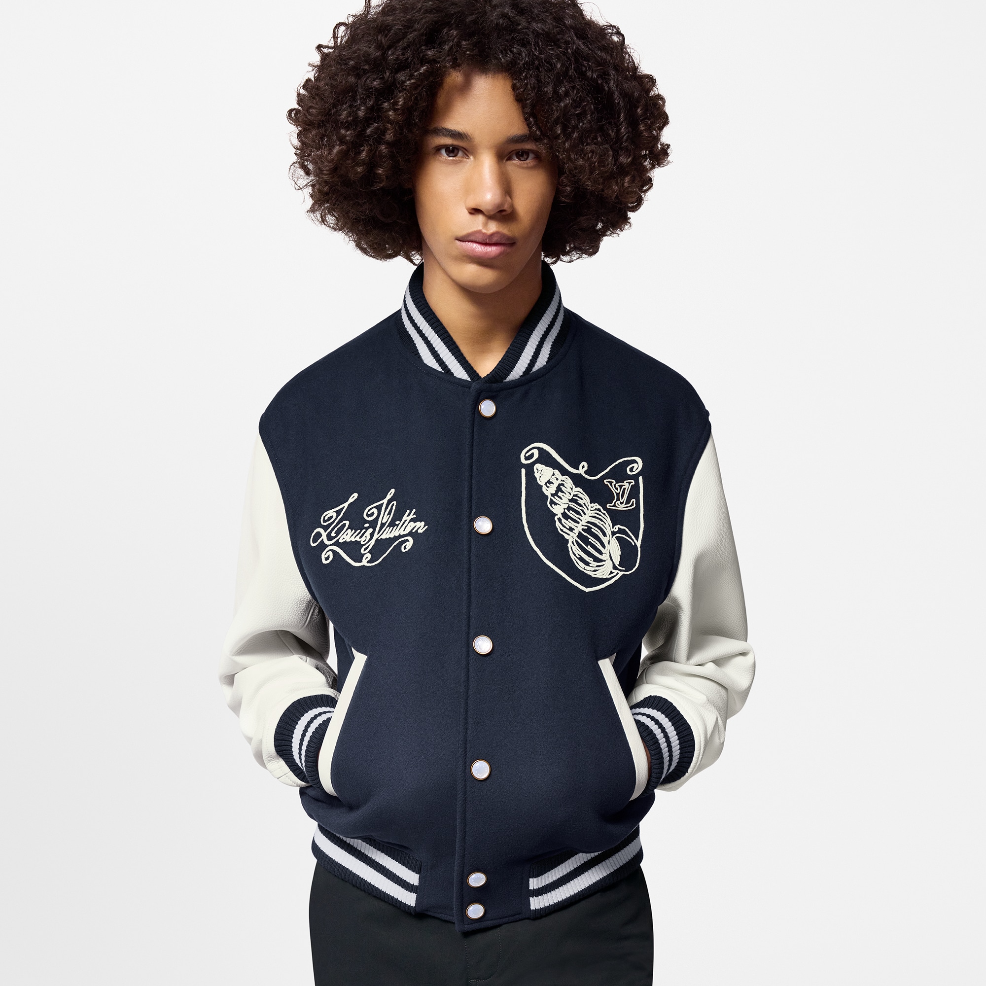 Giacca Varsity in pelle di vitello  Uomo Abbigliamento Capispalla e Cappotti | LOUIS VUITTON (Zoom prodotto)