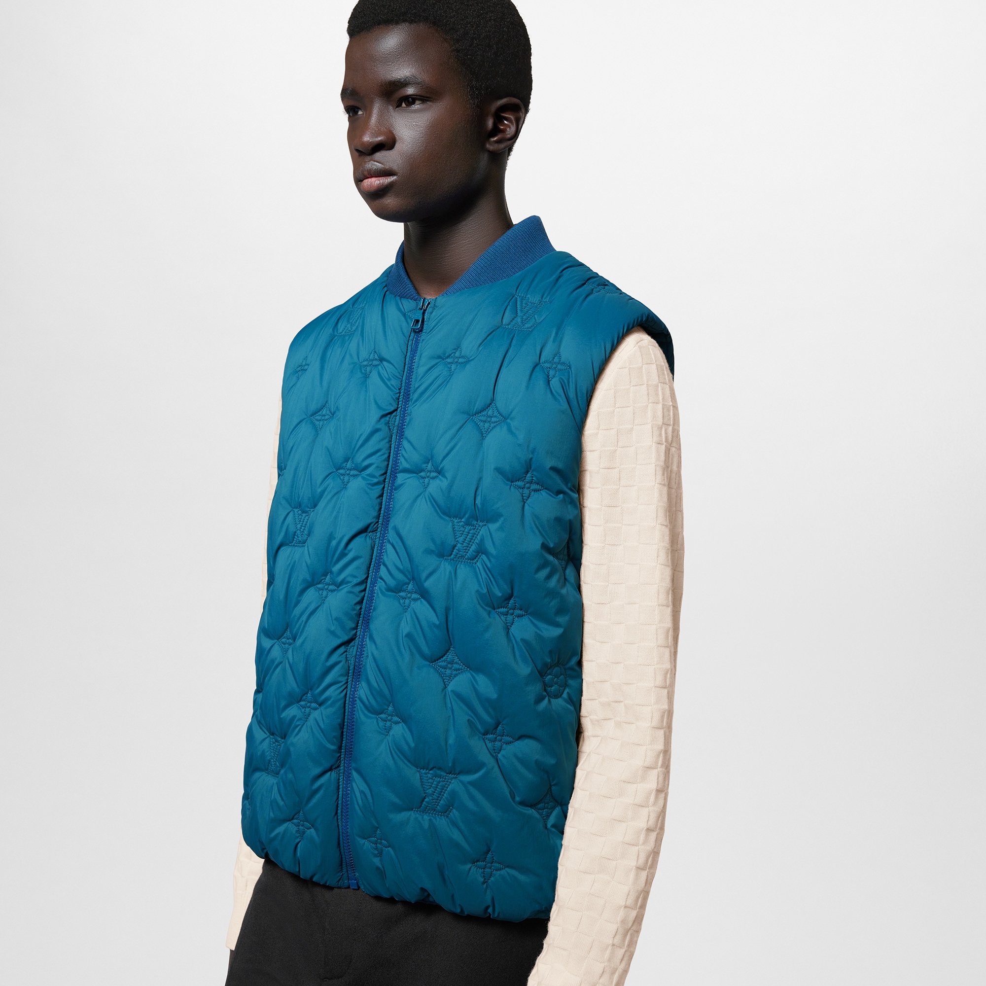 Gilet con motivo Monogram trapuntato  Uomo Abbigliamento Capispalla e Cappotti | LOUIS VUITTON (Zoom prodotto)