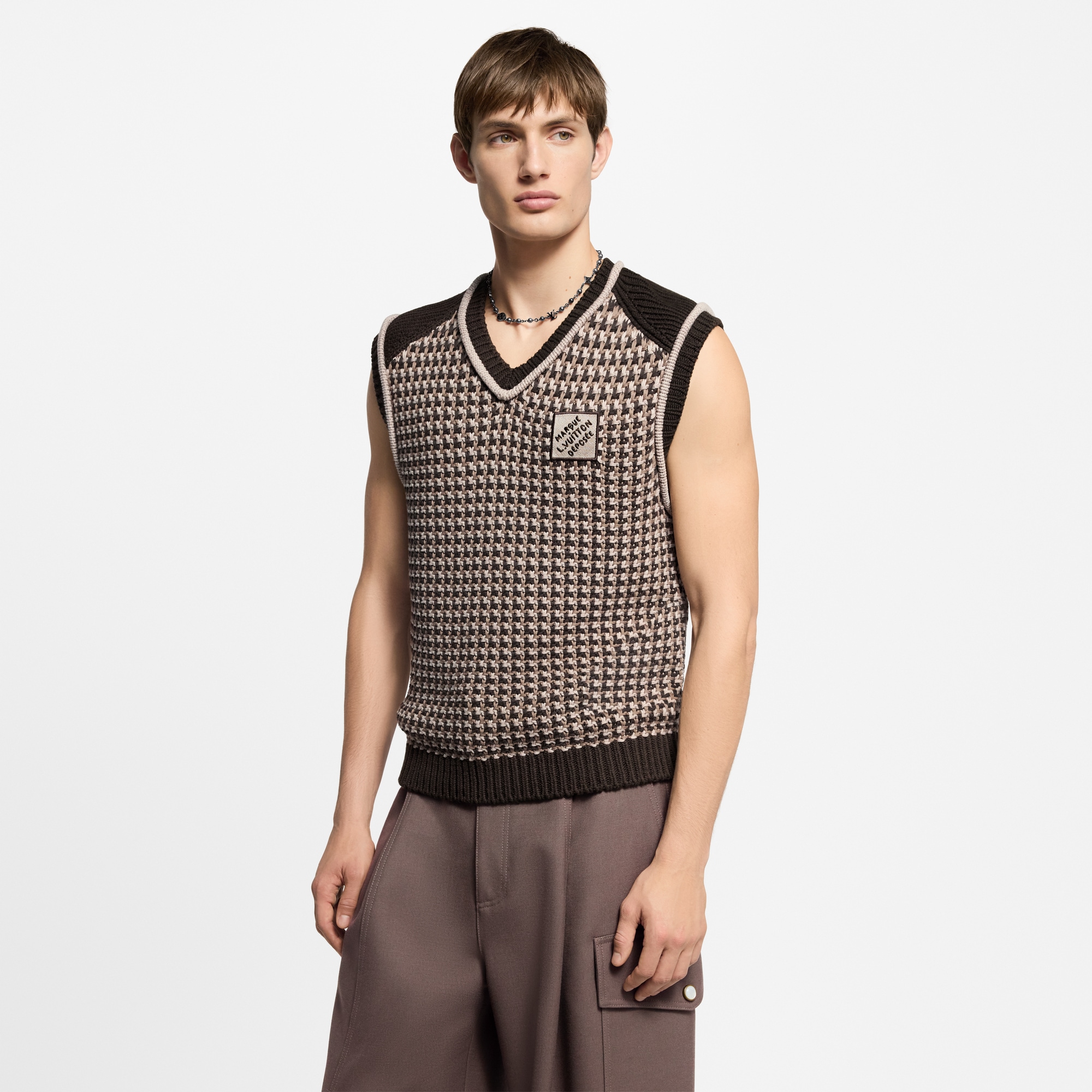 Gilet in cotone in trama jacquard  Uomo Abbigliamento Tutti i Capi di Abbigliamento | LOUIS VUITTON (Zoom prodotto)