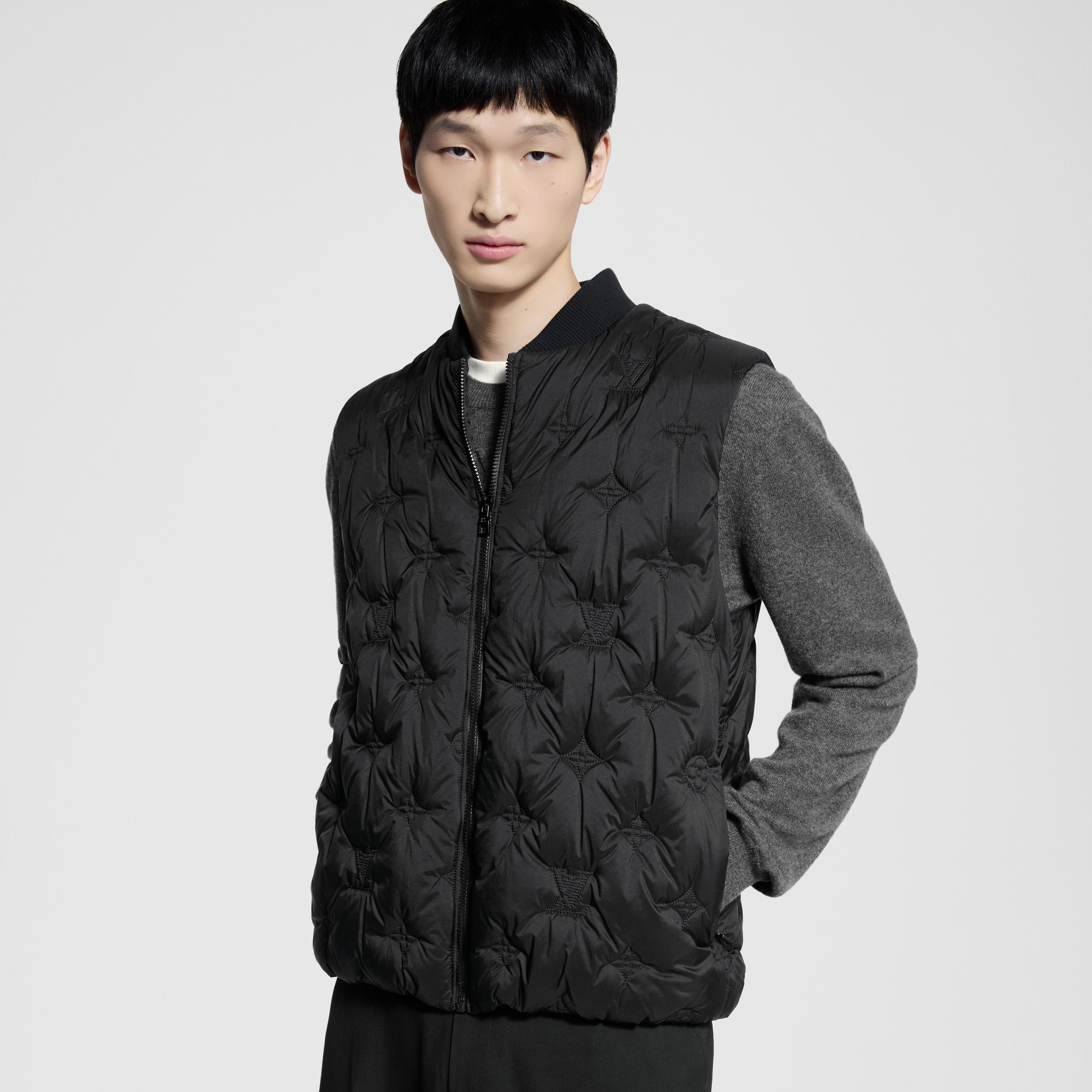 Gilet in nylon trapuntato con motivo Monogram  Uomo Abbigliamento Capispalla e Cappotti | LOUIS VUITTON (Zoom prodotto)