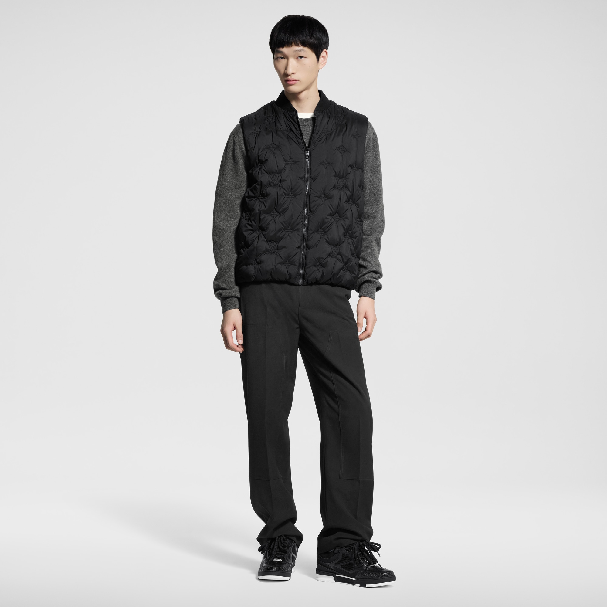 Gilet in nylon trapuntato con motivo Monogram  Uomo Abbigliamento Capispalla e Cappotti | LOUIS VUITTON (Zoom prodotto)