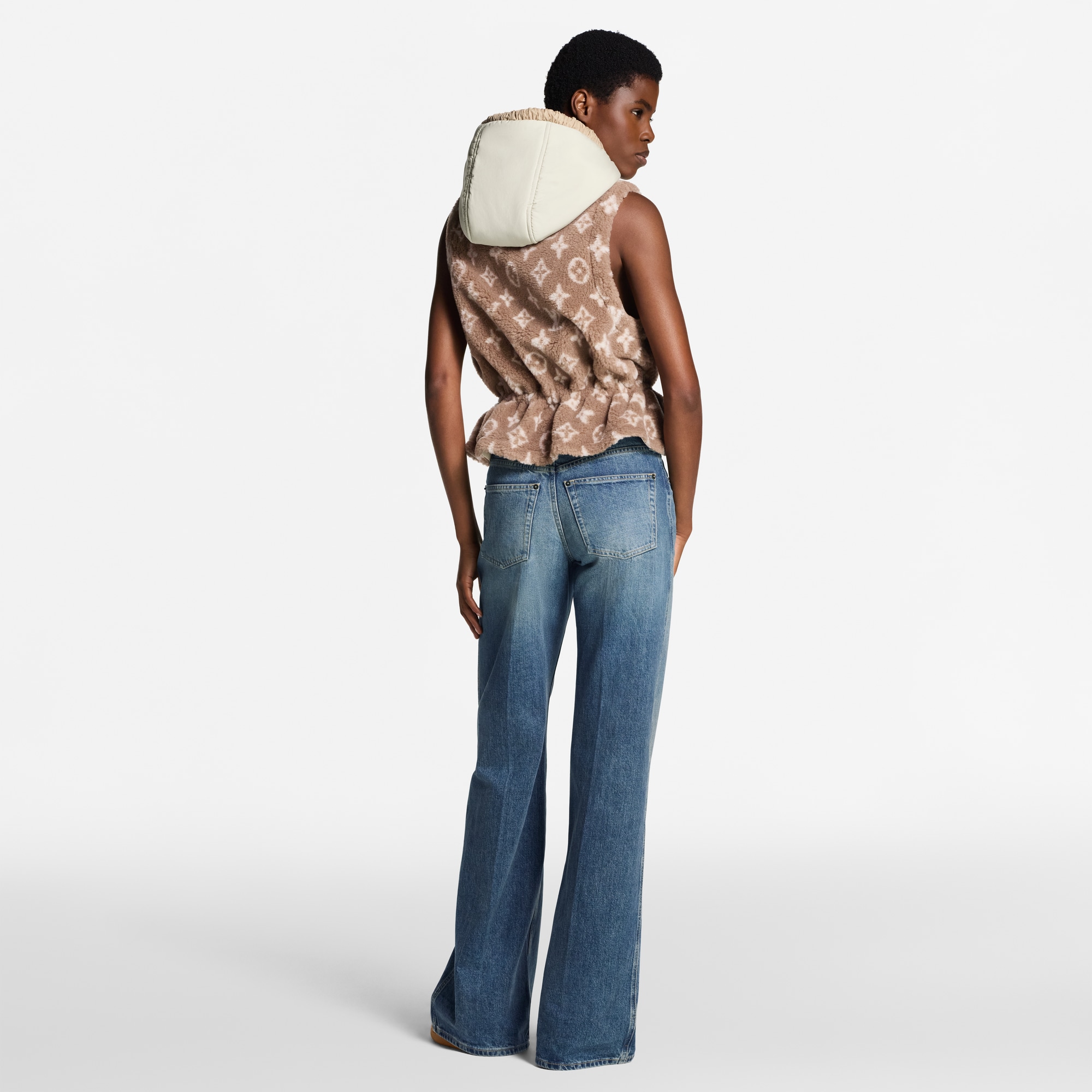 Gilet in pile con motivo Monogram  Donna Abbigliamento Cappotti e Giacche | LOUIS VUITTON (Zoom prodotto)