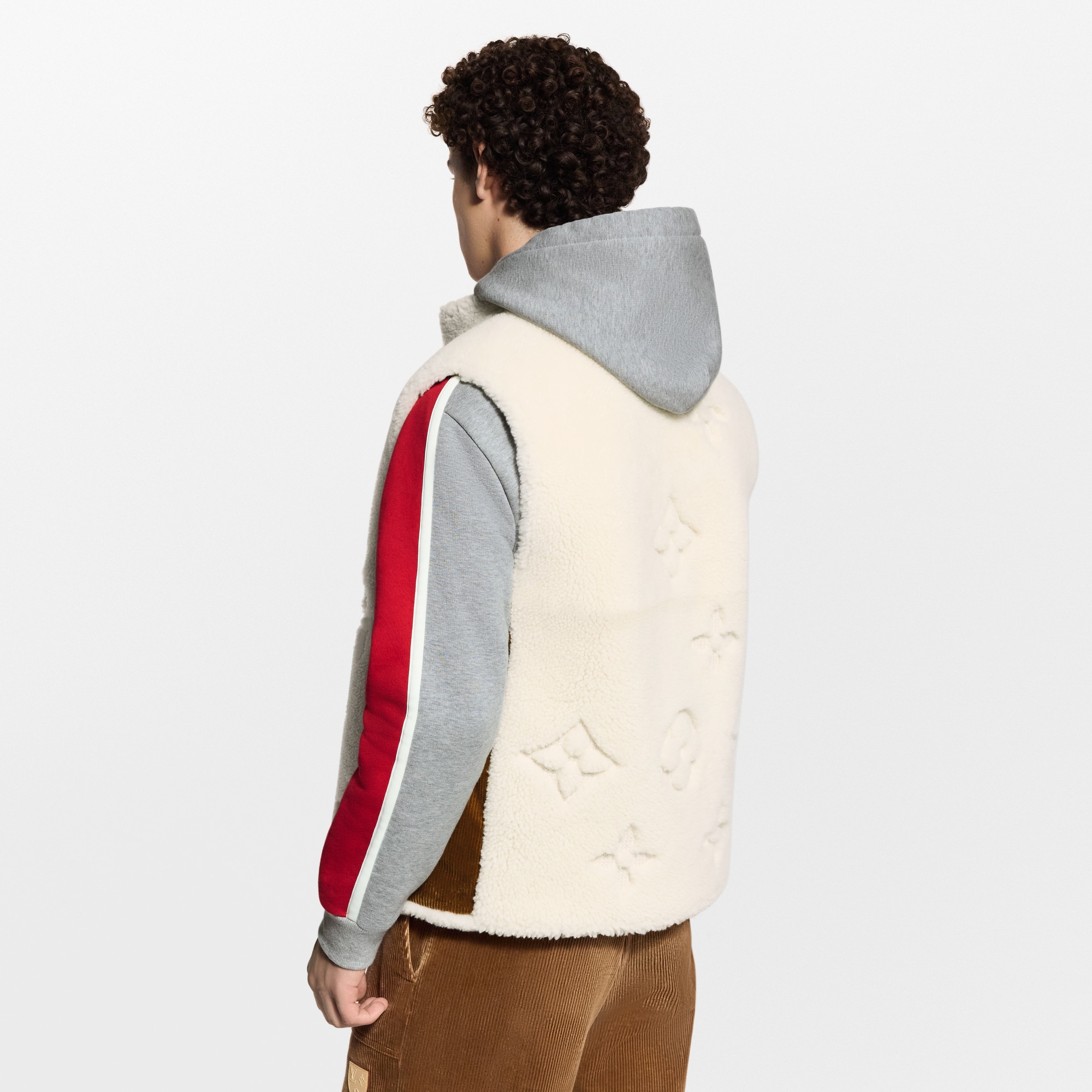 Gilet reversibile in misto shearling con motivo Monogram  Uomo Abbigliamento Capispalla e Cappotti | LOUIS VUITTON (Zoom prodotto)