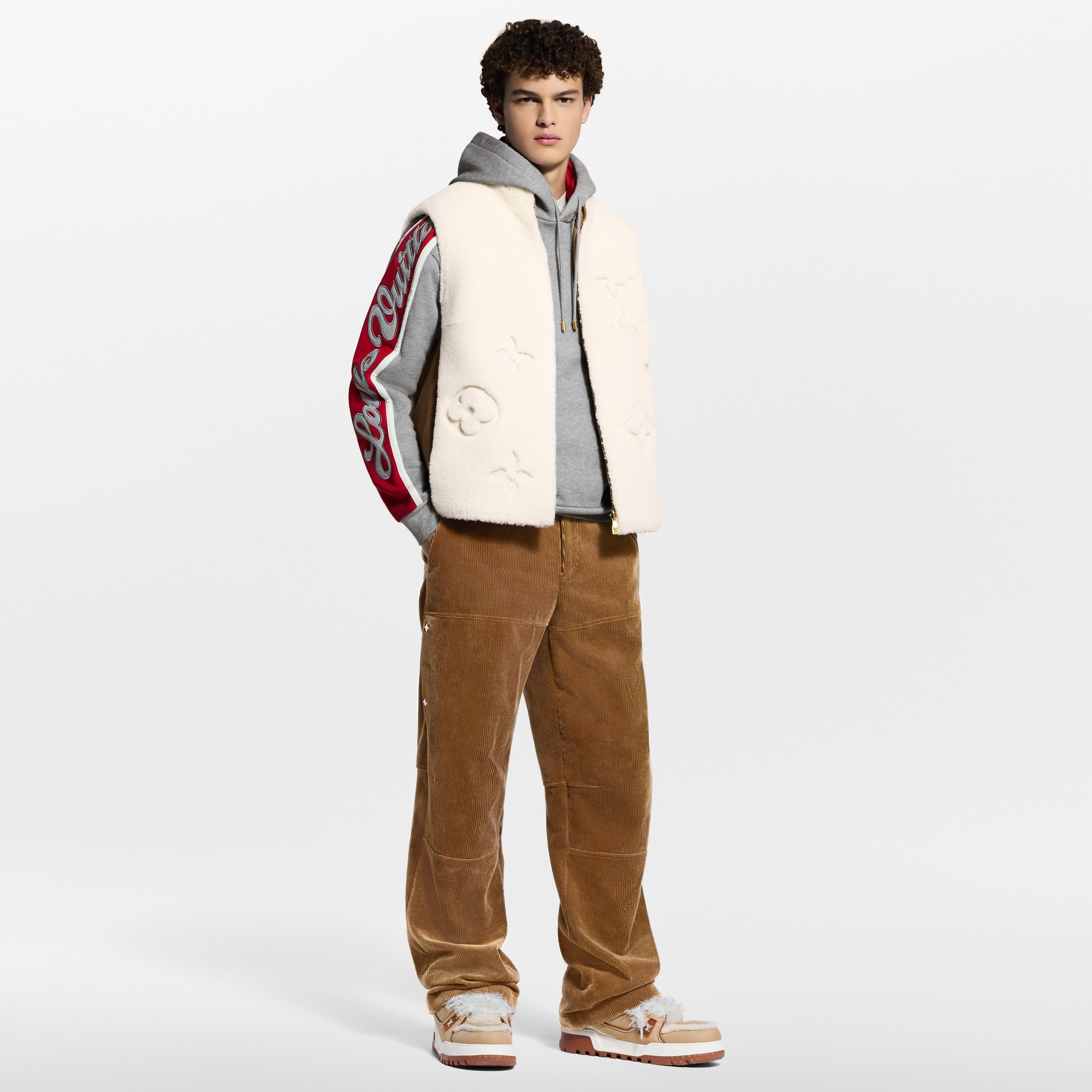 Gilet reversibile in misto shearling con motivo Monogram  Uomo Abbigliamento Capispalla e Cappotti | LOUIS VUITTON (Zoom prodotto)