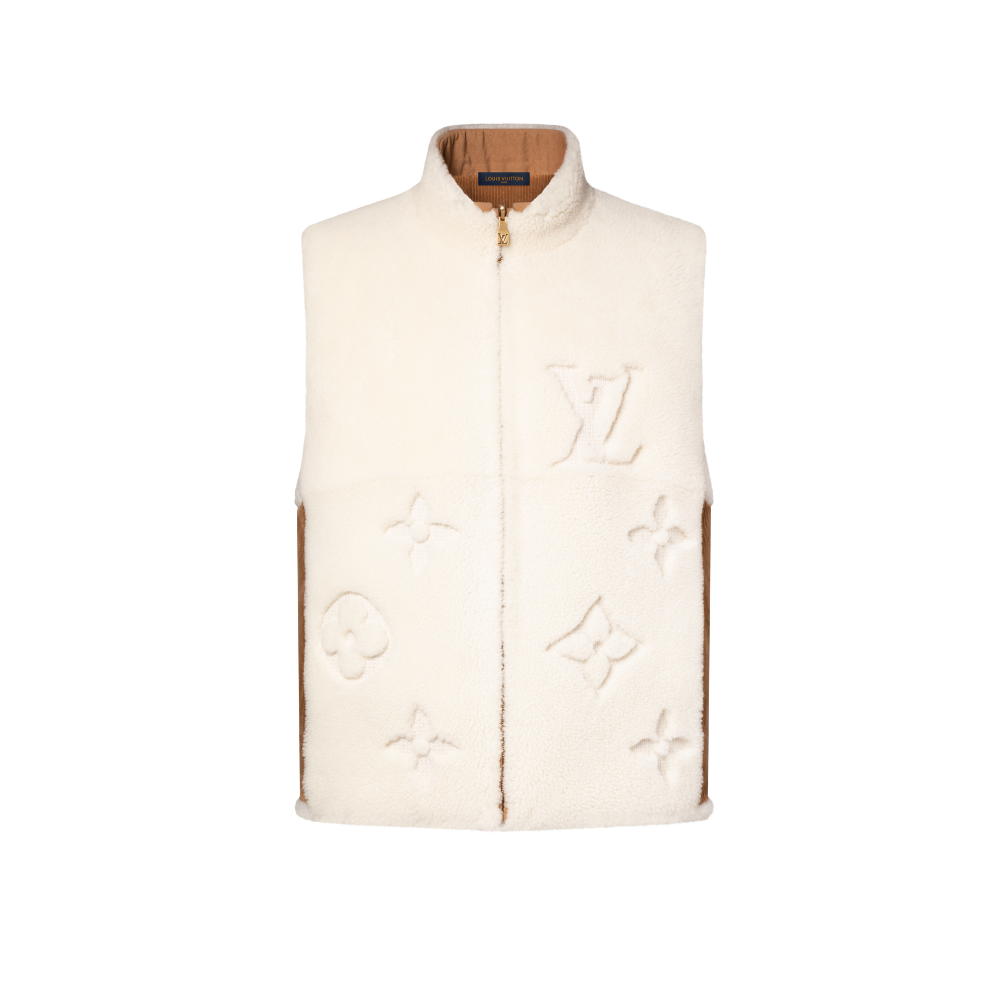 Gilet reversibile in misto shearling con motivo Monogram  Uomo Abbigliamento Capispalla e Cappotti | LOUIS VUITTON (Zoom prodotto)