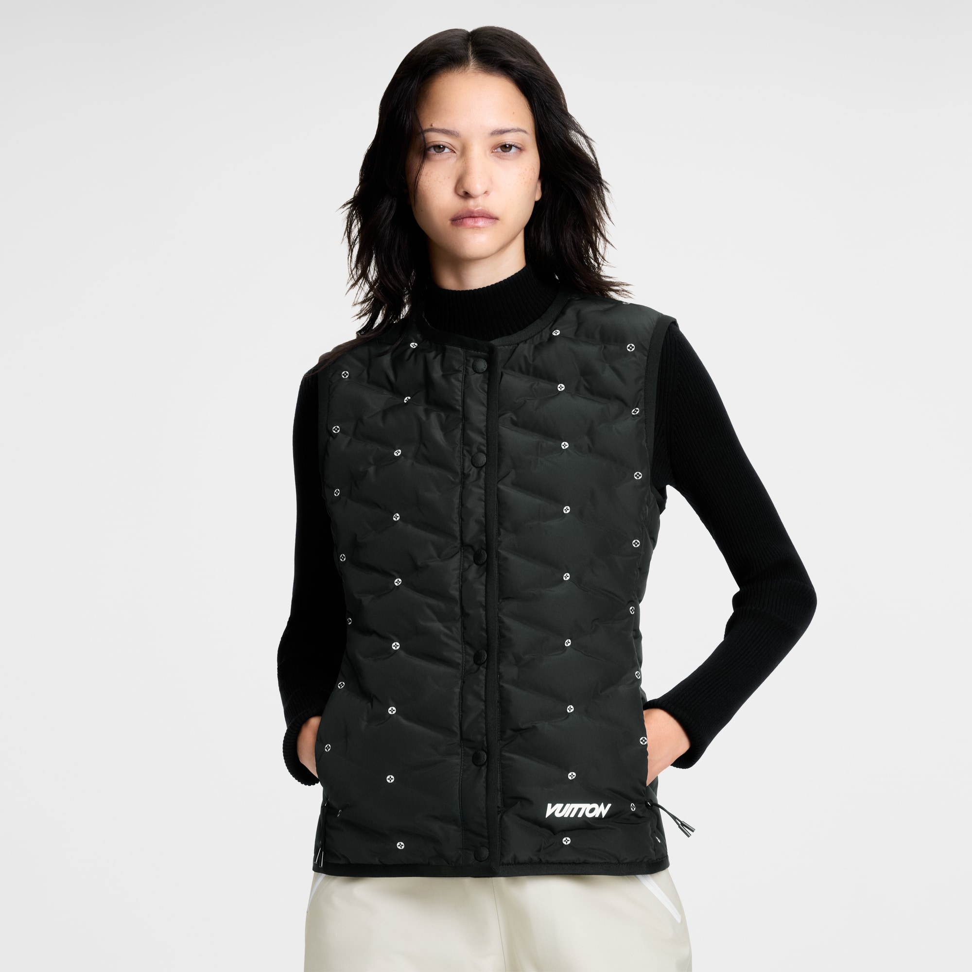 Gilet trapuntato con fiore Monogram  Donna Abbigliamento Cappotti e Giacche | LOUIS VUITTON (Zoom prodotto)
