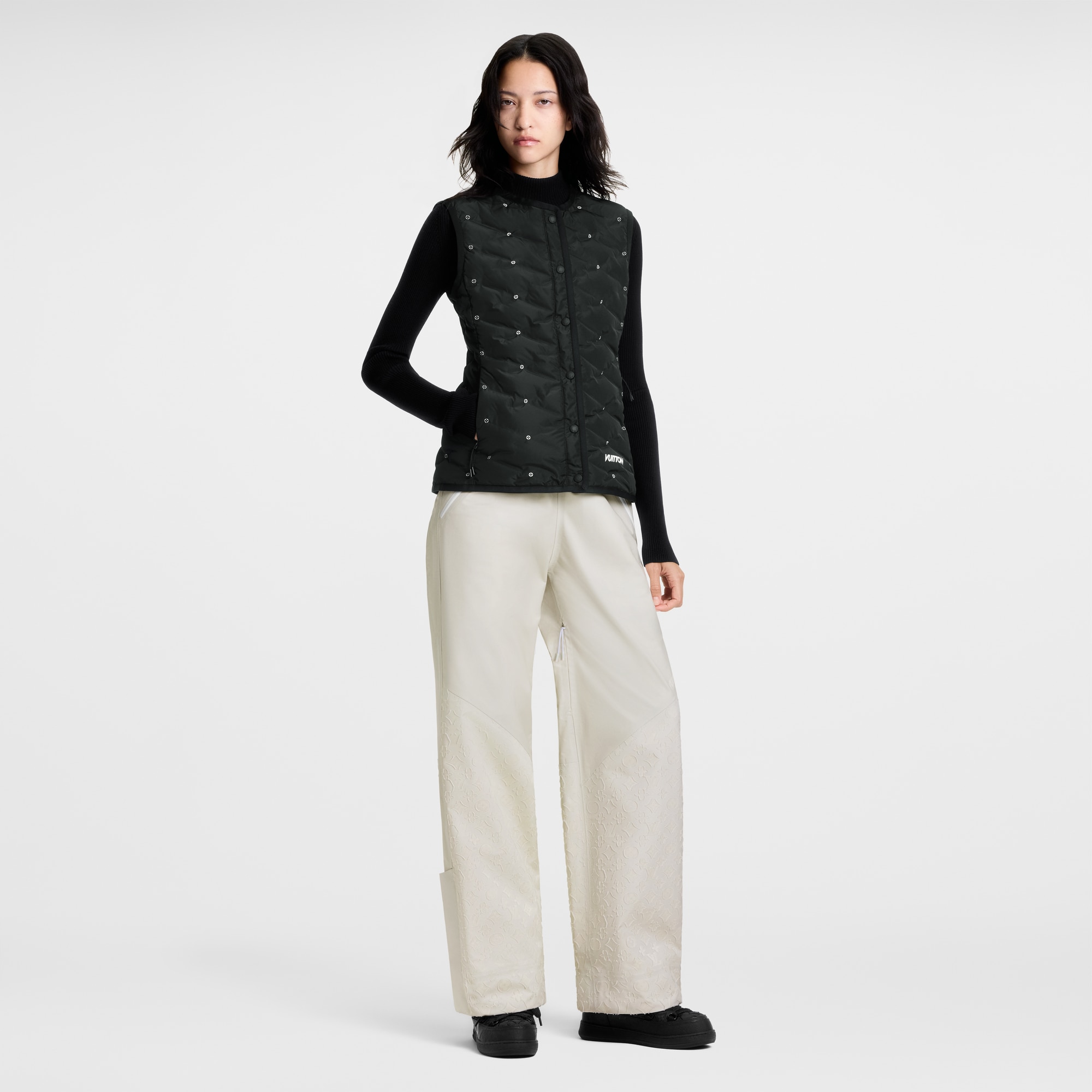 Gilet trapuntato con fiore Monogram  Donna Abbigliamento Cappotti e Giacche | LOUIS VUITTON (Zoom prodotto)