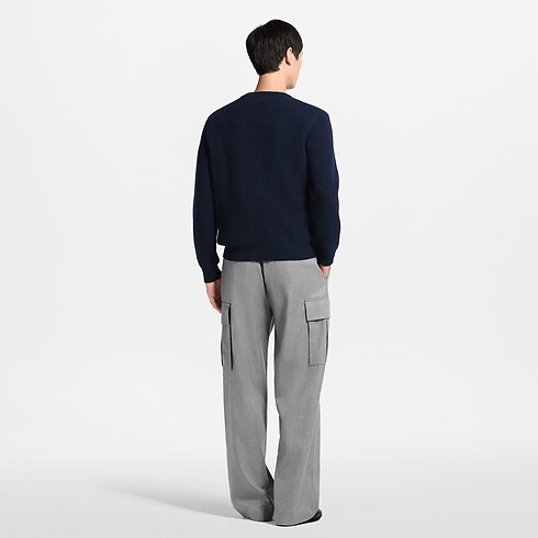 Girocollo a coste a maniche lunghe in cachemire Uomo Abbigliamento Tutti i Capi di Abbigliamento | LOUIS VUITTON (Zoom prodotto)