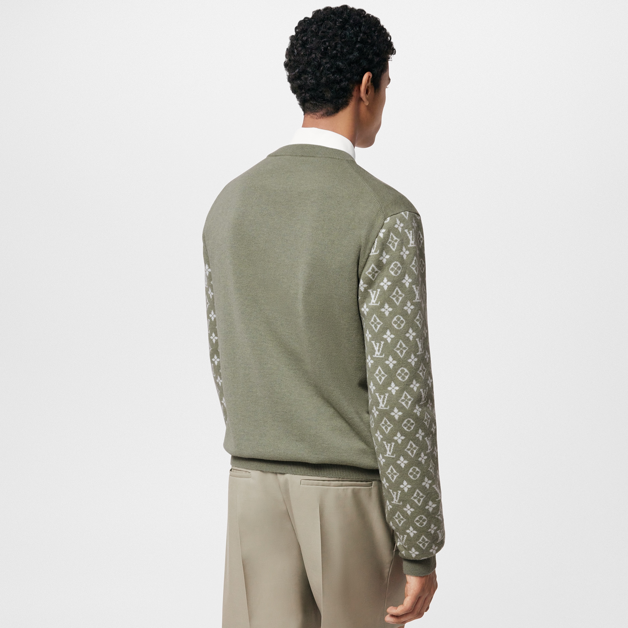 Girocollo a maniche lunghe in cachemire con dettagli iconici  Uomo Abbigliamento T-Shirt e Polo | LOUIS VUITTON (Zoom prodotto)