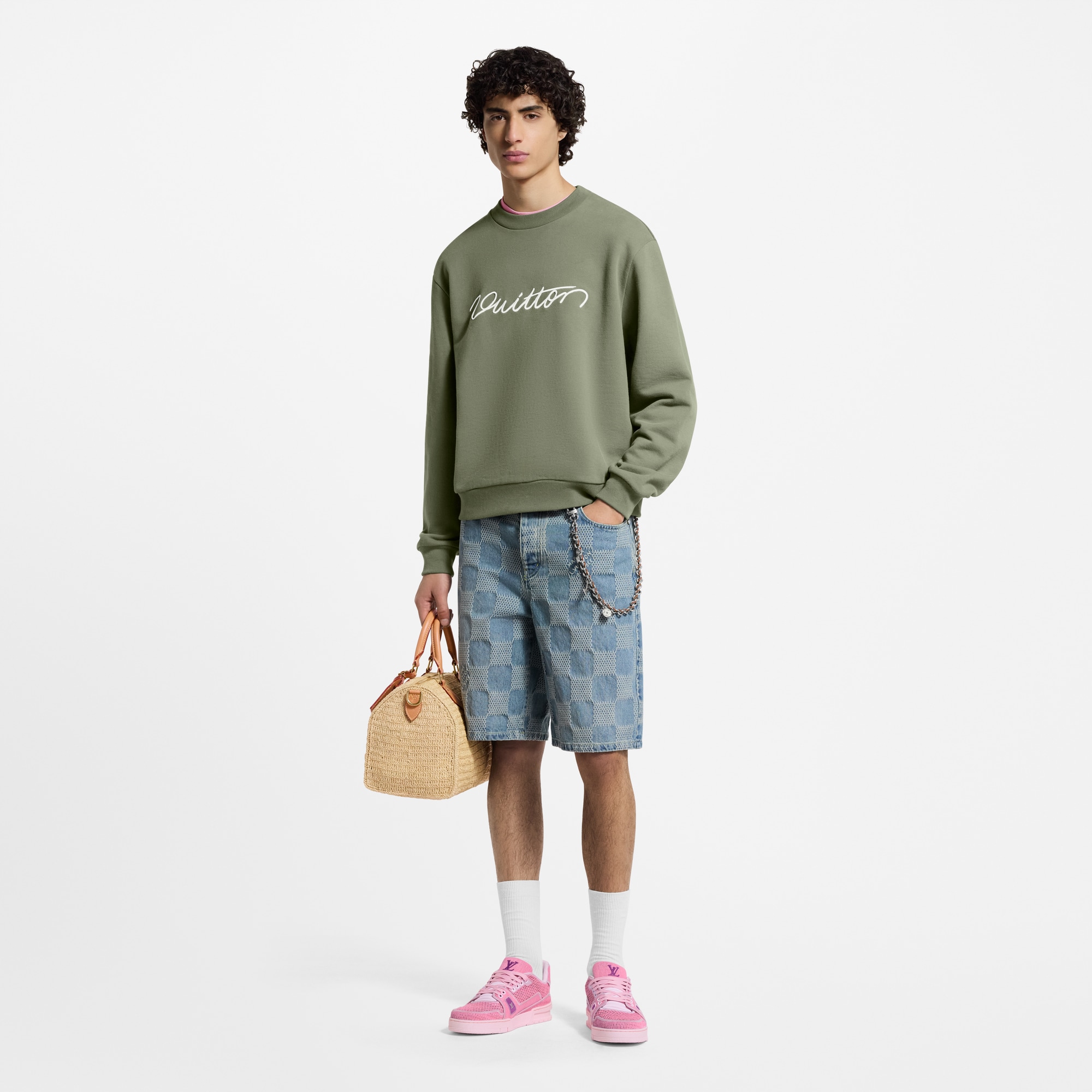 Girocollo con firma ricamata  Donna Abbigliamento Maglieria | LOUIS VUITTON (Zoom prodotto)