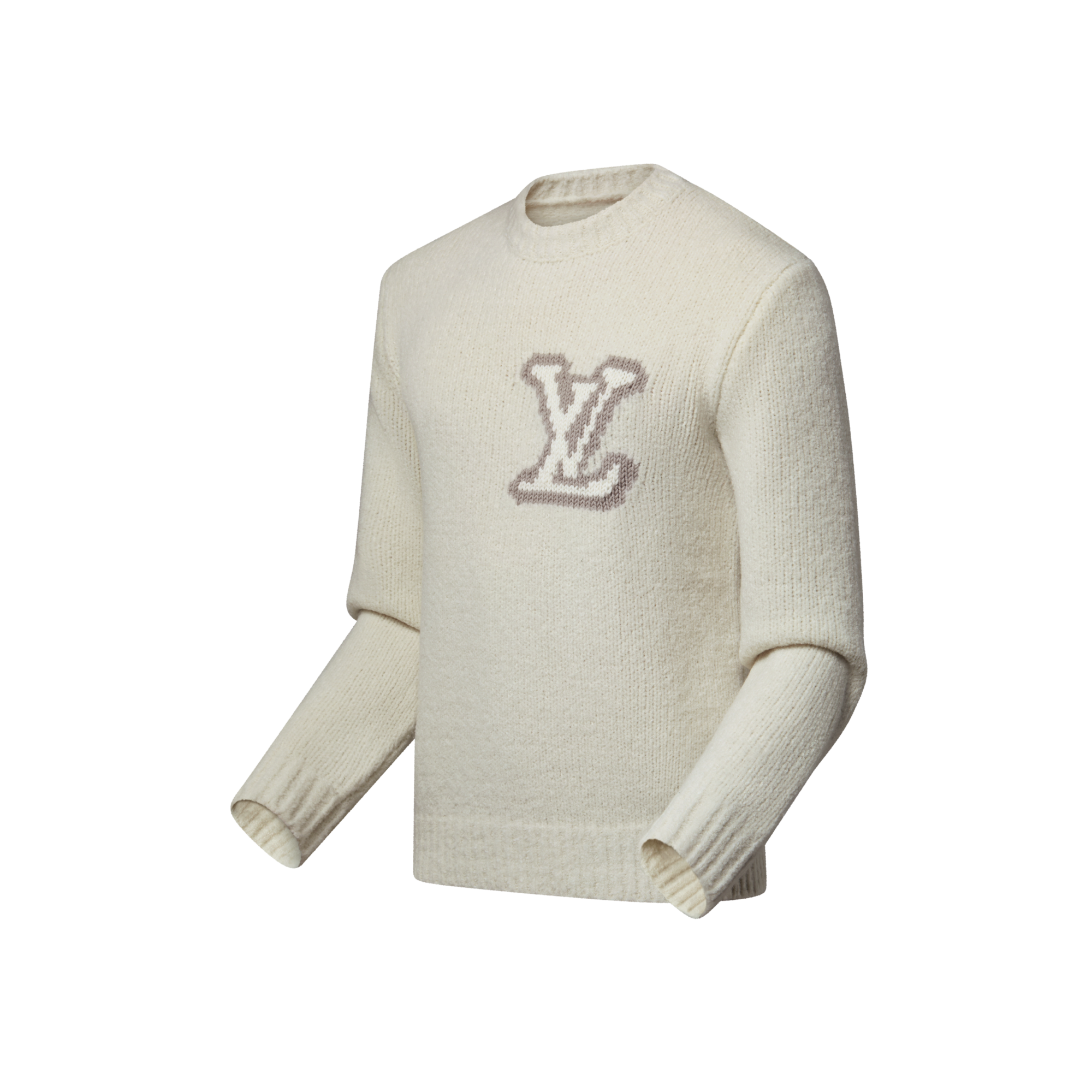 Girocollo con iniziali LV a intarsio  Uomo Abbigliamento Tutti i Capi di Abbigliamento | LOUIS VUITTON (Zoom prodotto)