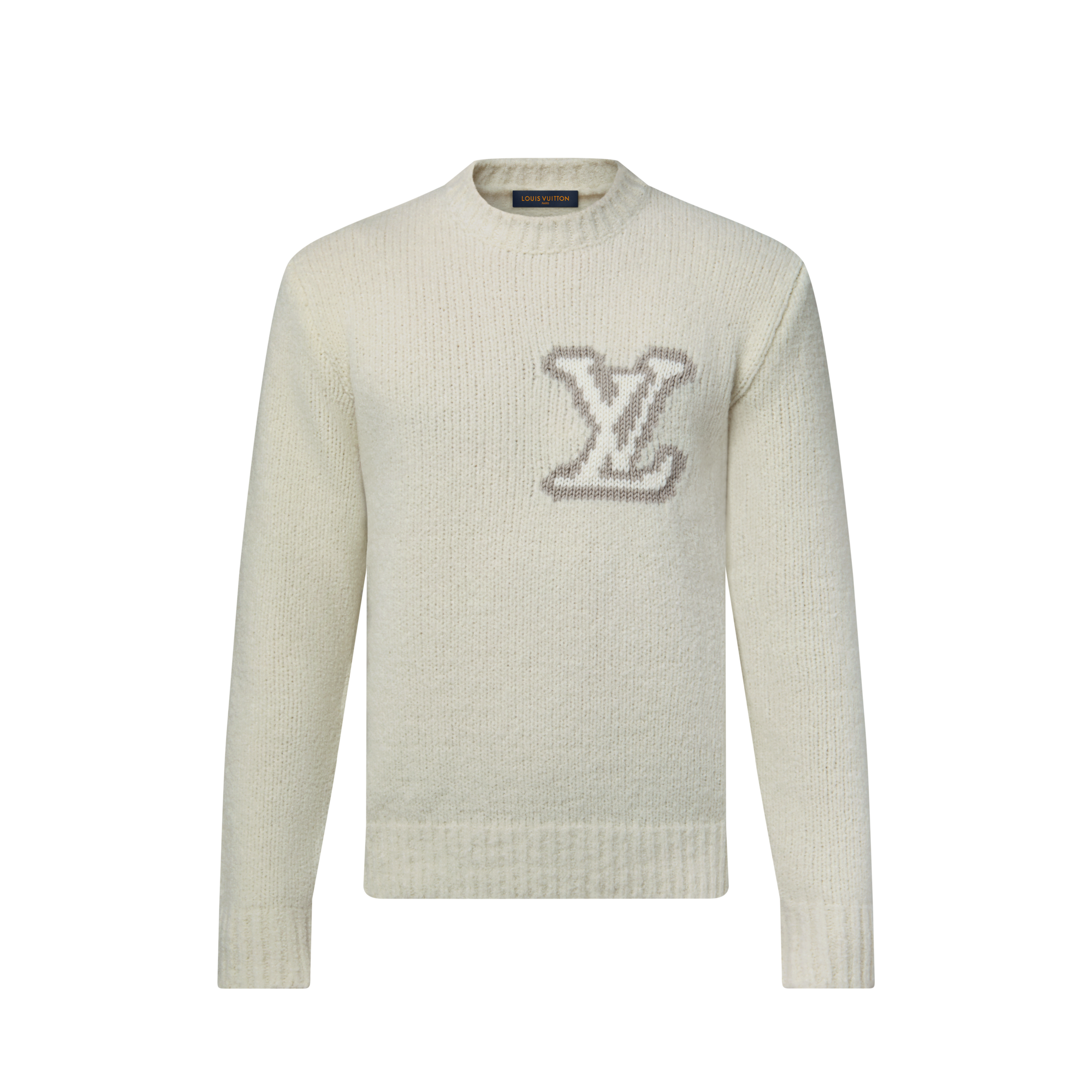 Girocollo con iniziali LV a intarsio  Uomo Abbigliamento Tutti i Capi di Abbigliamento | LOUIS VUITTON (Zoom prodotto)