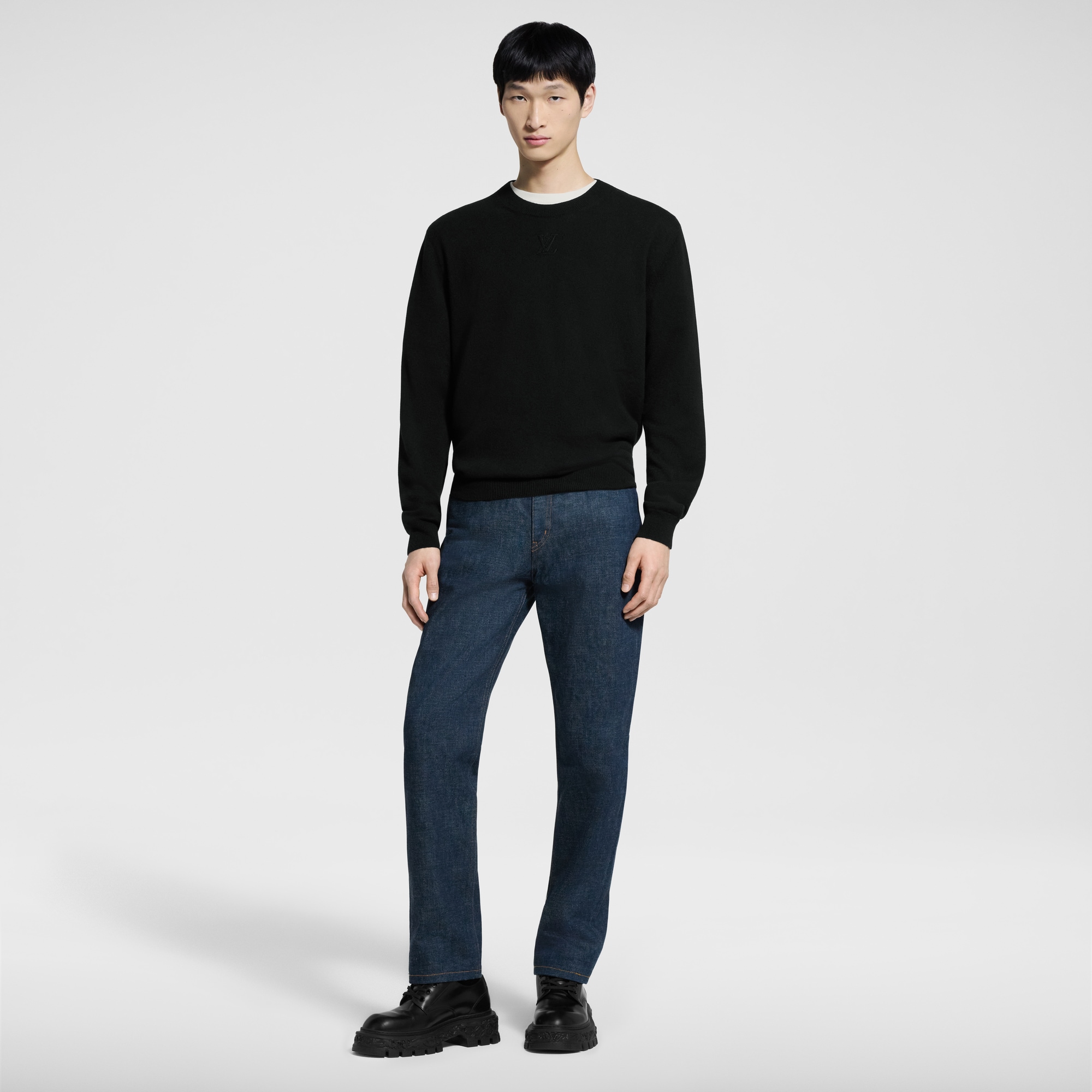 Girocollo con iniziali LV in rilievo LVSE  Uomo Abbigliamento Tutti i Capi di Abbigliamento | LOUIS VUITTON (Zoom prodotto)