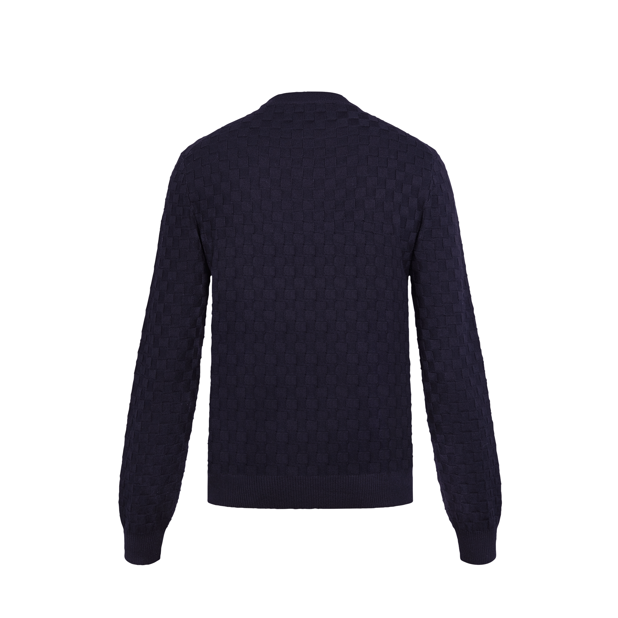 Girocollo con motivo Damier  Uomo Abbigliamento Maglieria e Felpe | LOUIS VUITTON (Zoom prodotto)