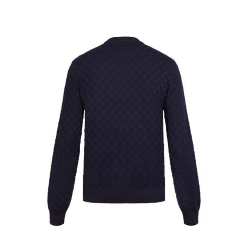 Girocollo con motivo Damier Uomo Abbigliamento Maglieria e Felpe | LOUIS VUITTON (Zoom prodotto)