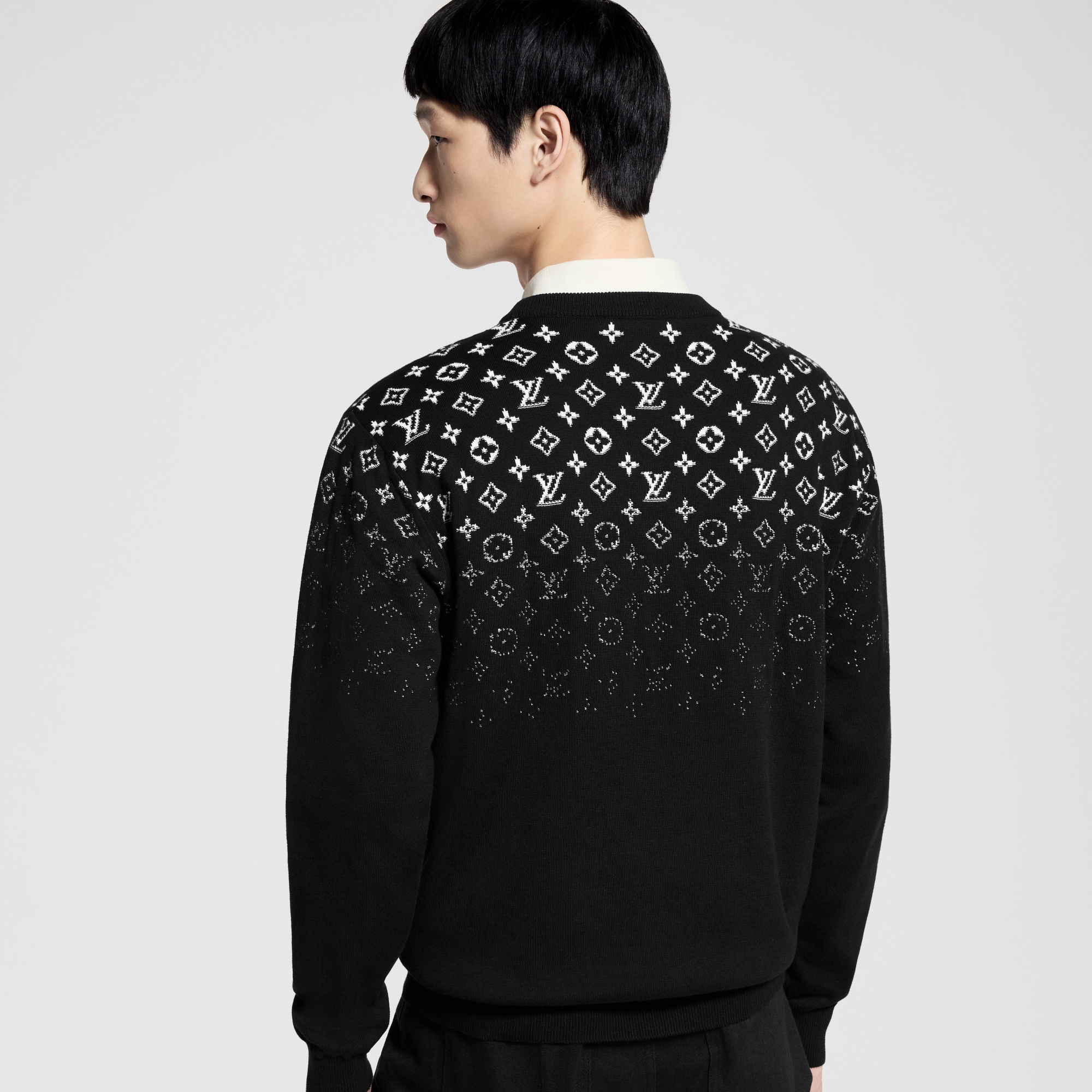 Girocollo in cotone con motivo Monogram Gradient  Uomo Abbigliamento Tutti i Capi di Abbigliamento | LOUIS VUITTON (Zoom prodotto)