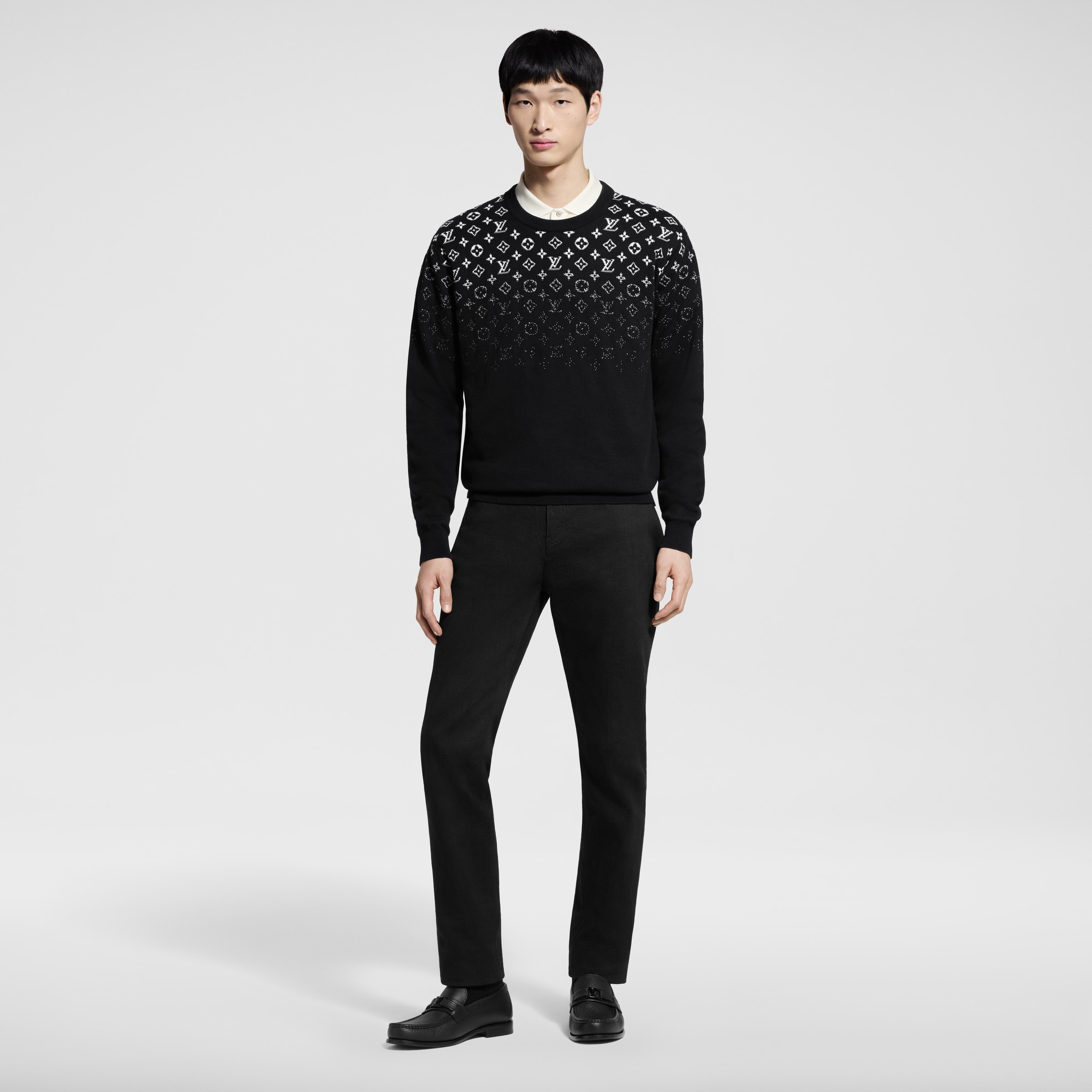 Girocollo in cotone con motivo Monogram Gradient  Uomo Abbigliamento Tutti i Capi di Abbigliamento | LOUIS VUITTON (Zoom prodotto)