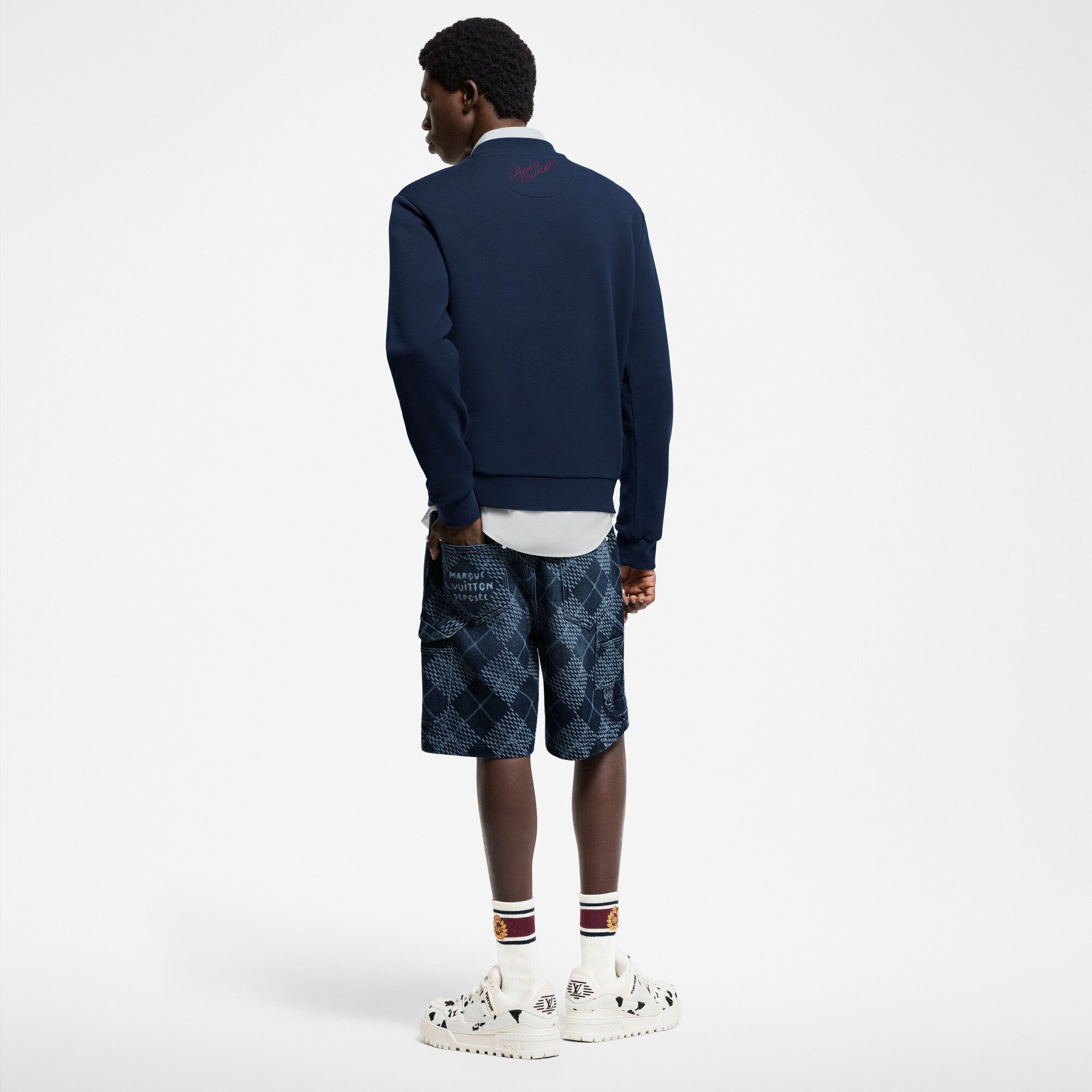Girocollo in cotone con ricami  Uomo Abbigliamento Tutti i Capi di Abbigliamento | LOUIS VUITTON (Zoom prodotto)