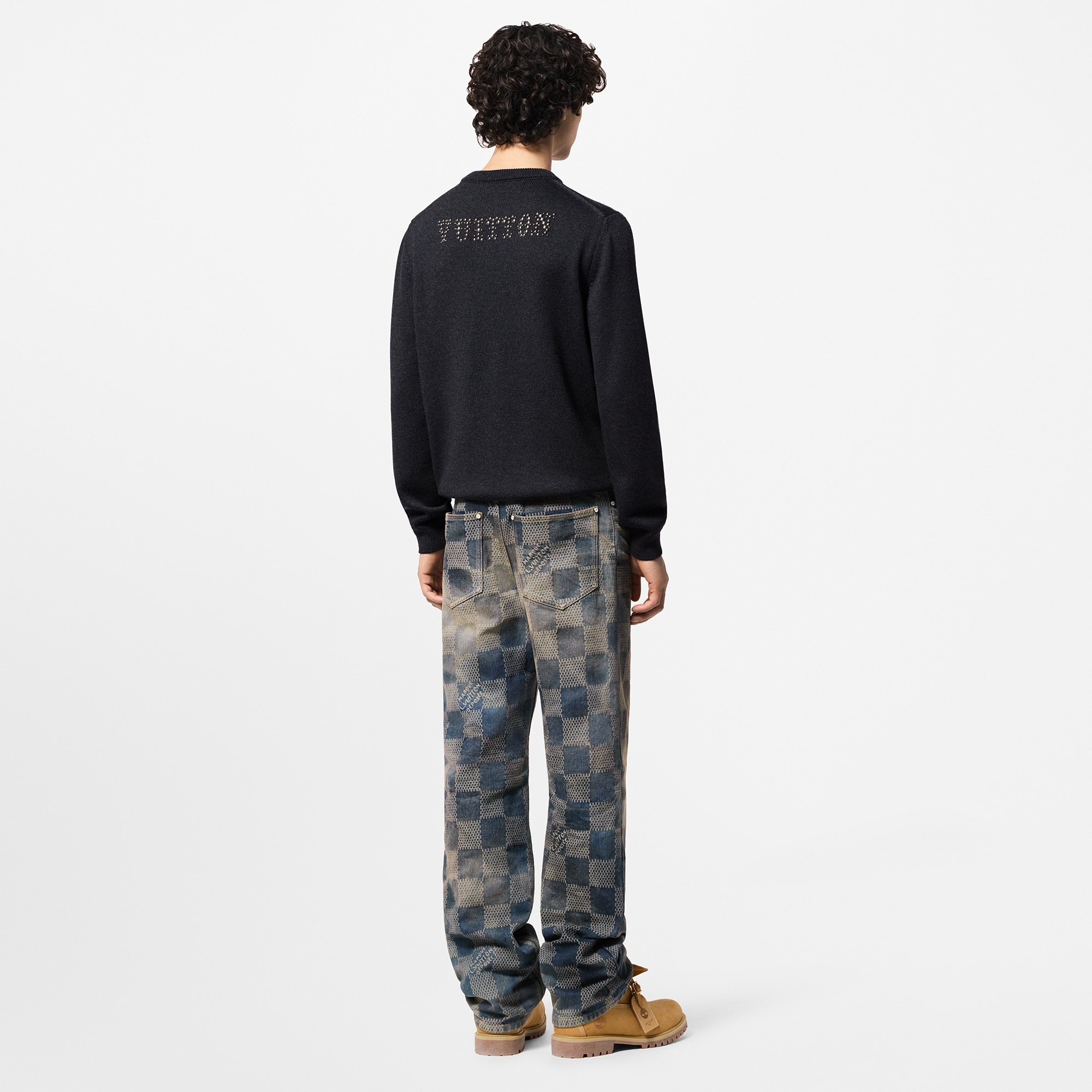 Girocollo in lana merino con decori  Uomo Abbigliamento Maglieria e Felpe | LOUIS VUITTON (Zoom prodotto)