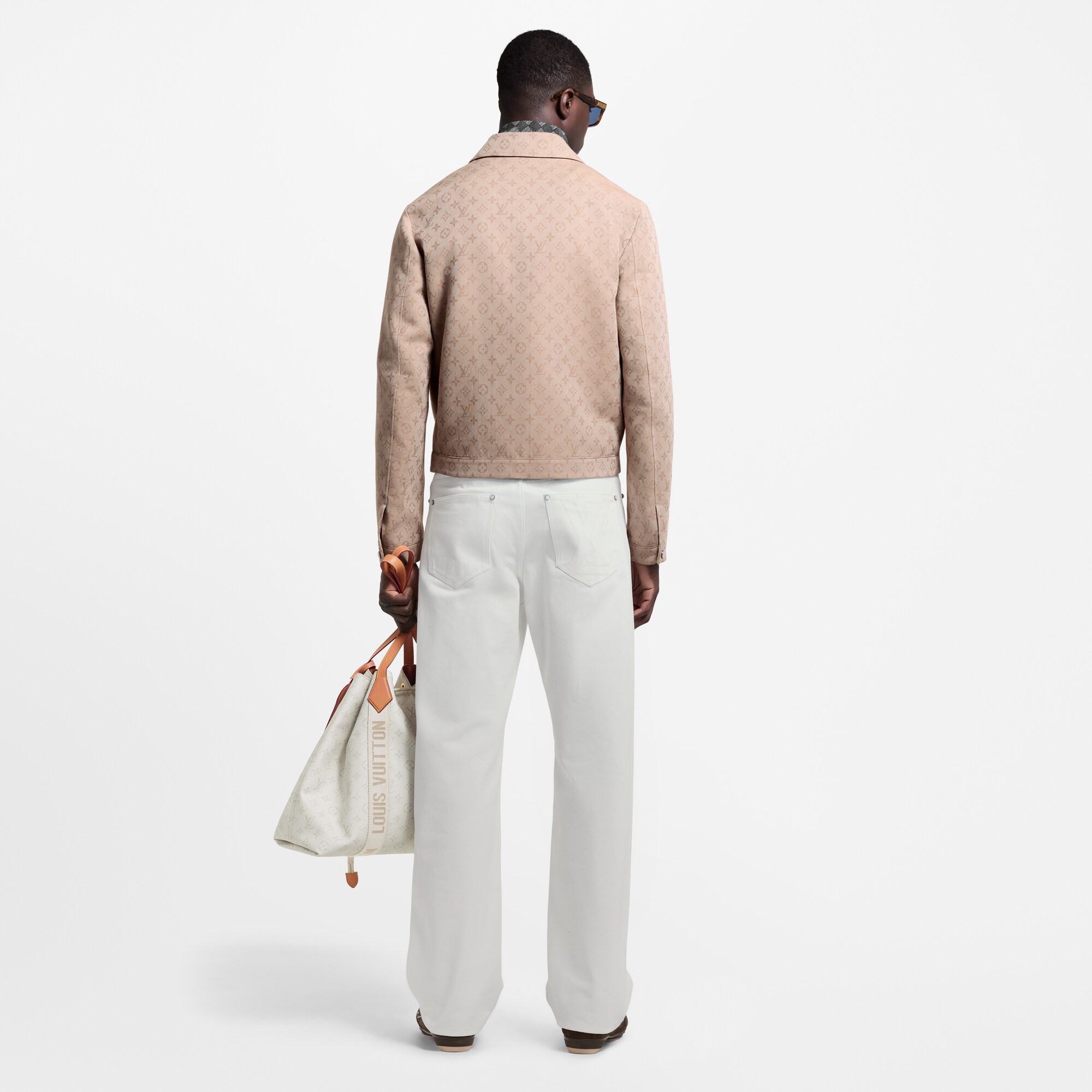 Giubbotto con motivo Monogram e zip  Uomo Abbigliamento Capispalla e Cappotti | LOUIS VUITTON (Zoom prodotto)