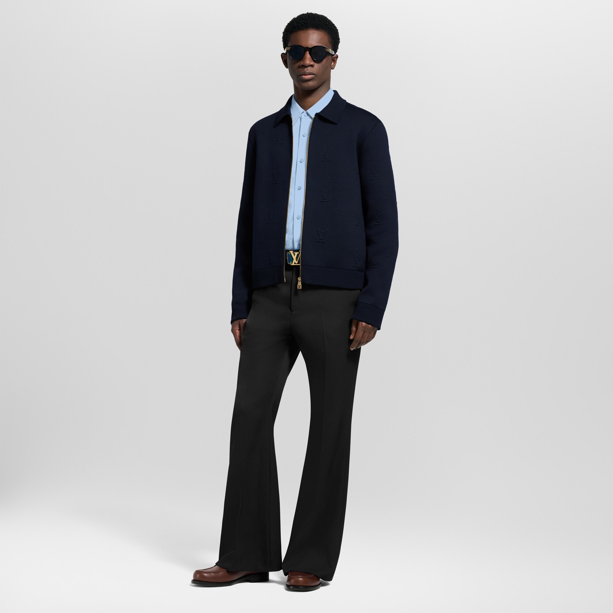 Giubbotto con zip e motivo LV Blason impresso in rilievo  Uomo Abbigliamento Tutti i Capi di Abbigliamento | LOUIS VUITTON (Zoom prodotto)