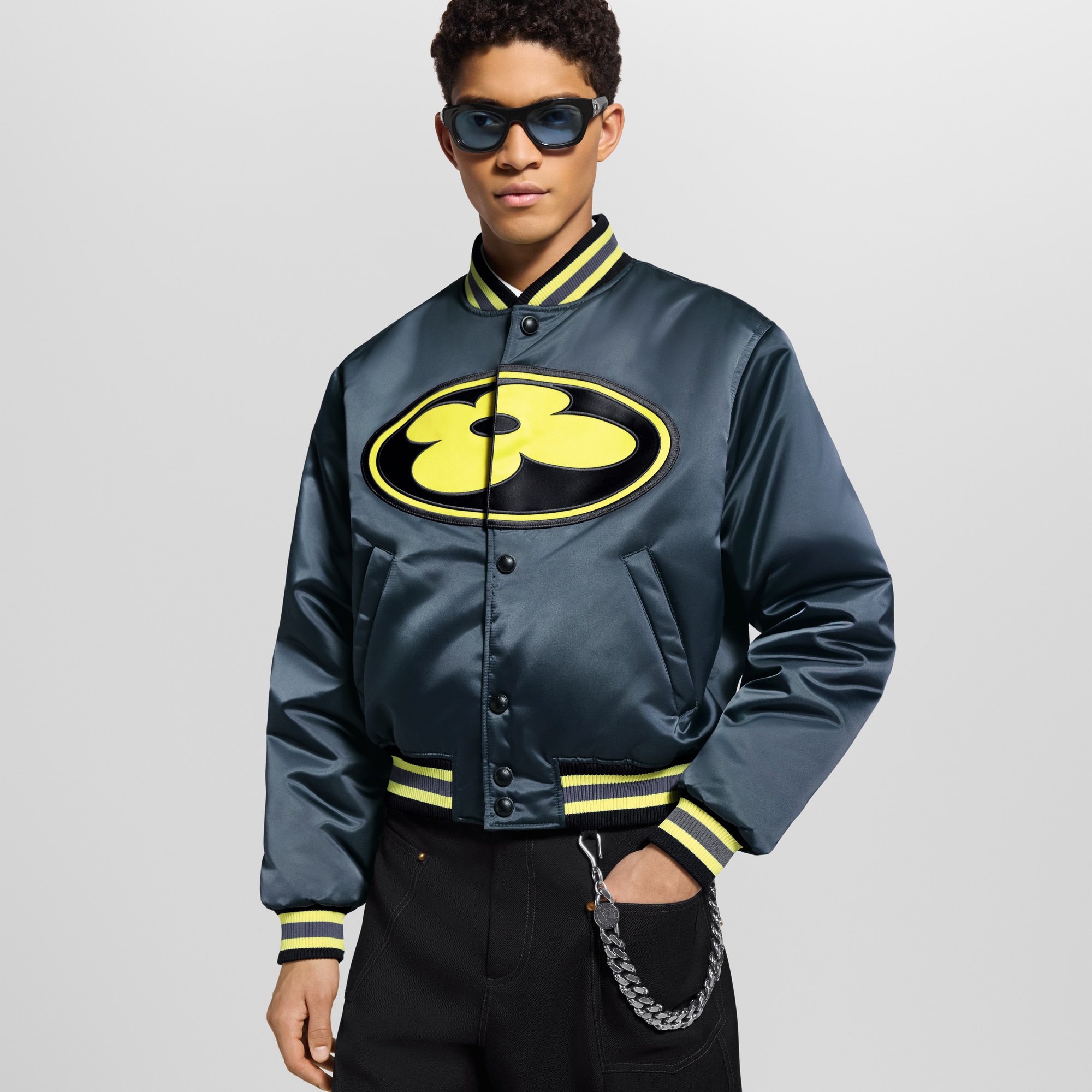 Giubbotto da baseball in satin  Uomo Abbigliamento Capispalla e Cappotti | LOUIS VUITTON (Zoom prodotto)