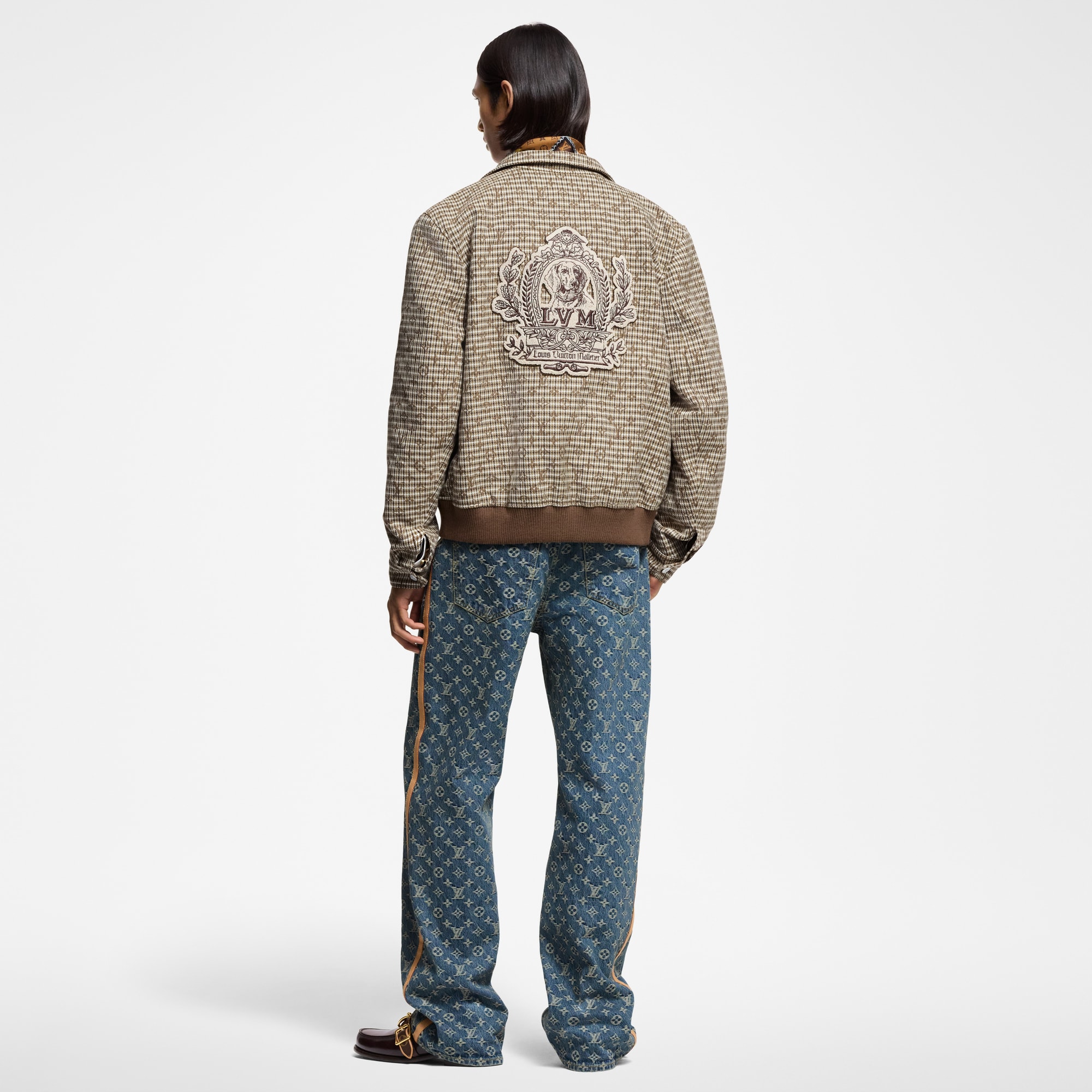Giubbotto Harrington in lana con motivo Monogram  Uomo Abbigliamento Capispalla e Cappotti | LOUIS VUITTON (Zoom prodotto)