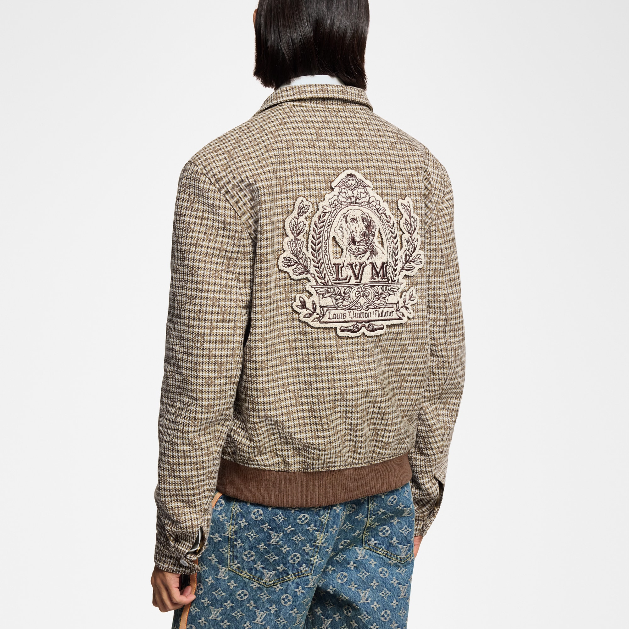 Giubbotto Harrington in lana con motivo Monogram  Uomo Abbigliamento Capispalla e Cappotti | LOUIS VUITTON (Zoom prodotto)