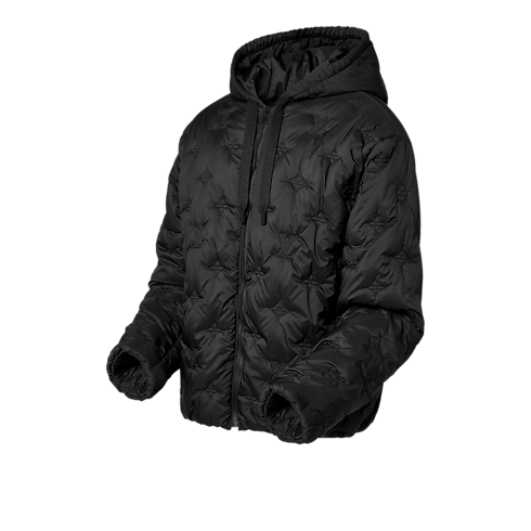 Giubbotto imbottito con motivo Monogram e cappuccio Uomo Abbigliamento Capispalla e Cappotti | LOUIS VUITTON (Zoom prodotto)