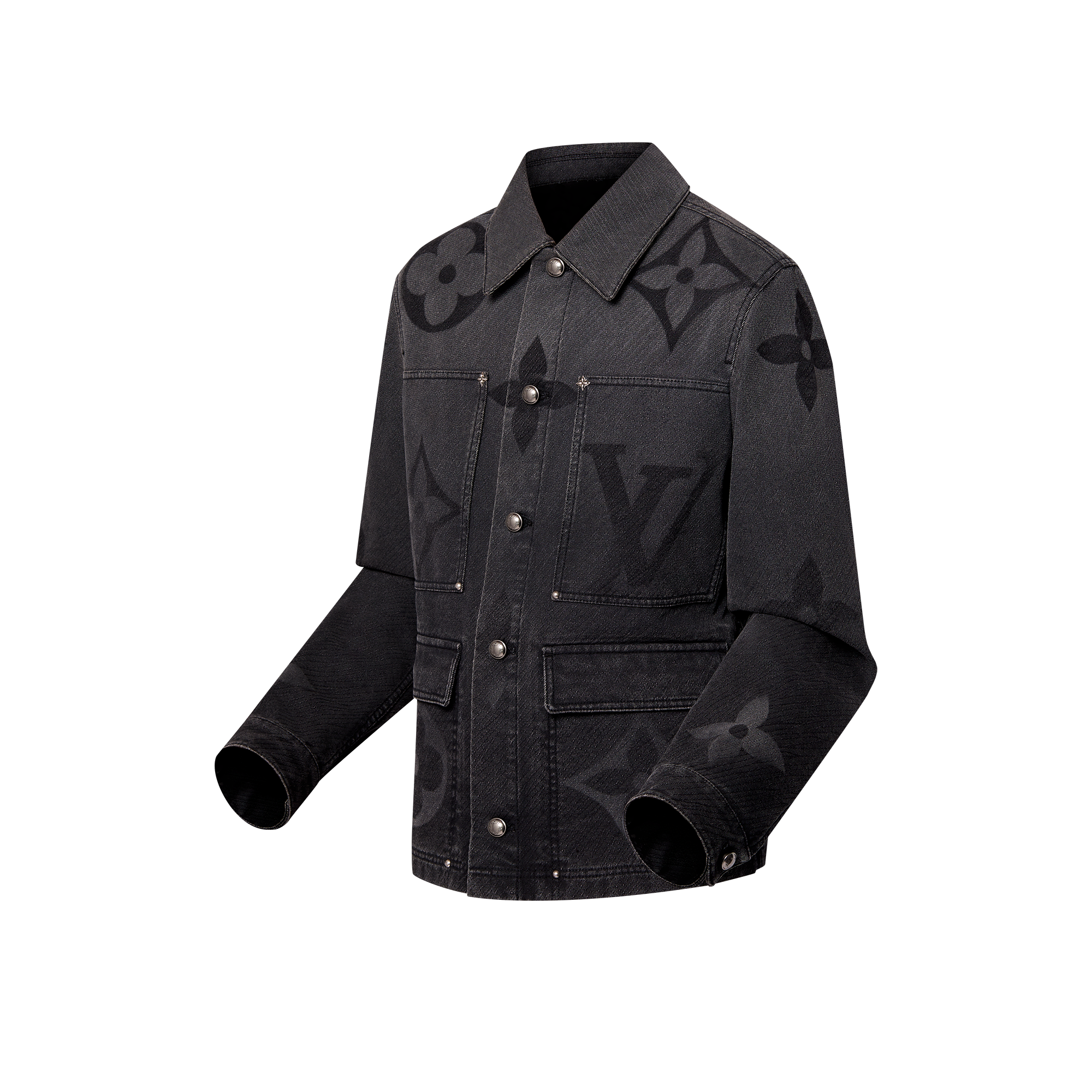 Giubbotto in denim con motivo Monogram  Uomo Abbigliamento Capispalla e Cappotti | LOUIS VUITTON (Zoom prodotto)