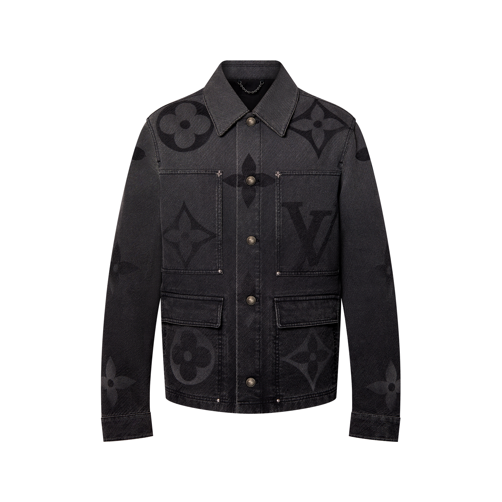 Giubbotto in denim con motivo Monogram  Uomo Abbigliamento Capispalla e Cappotti | LOUIS VUITTON (Zoom prodotto)