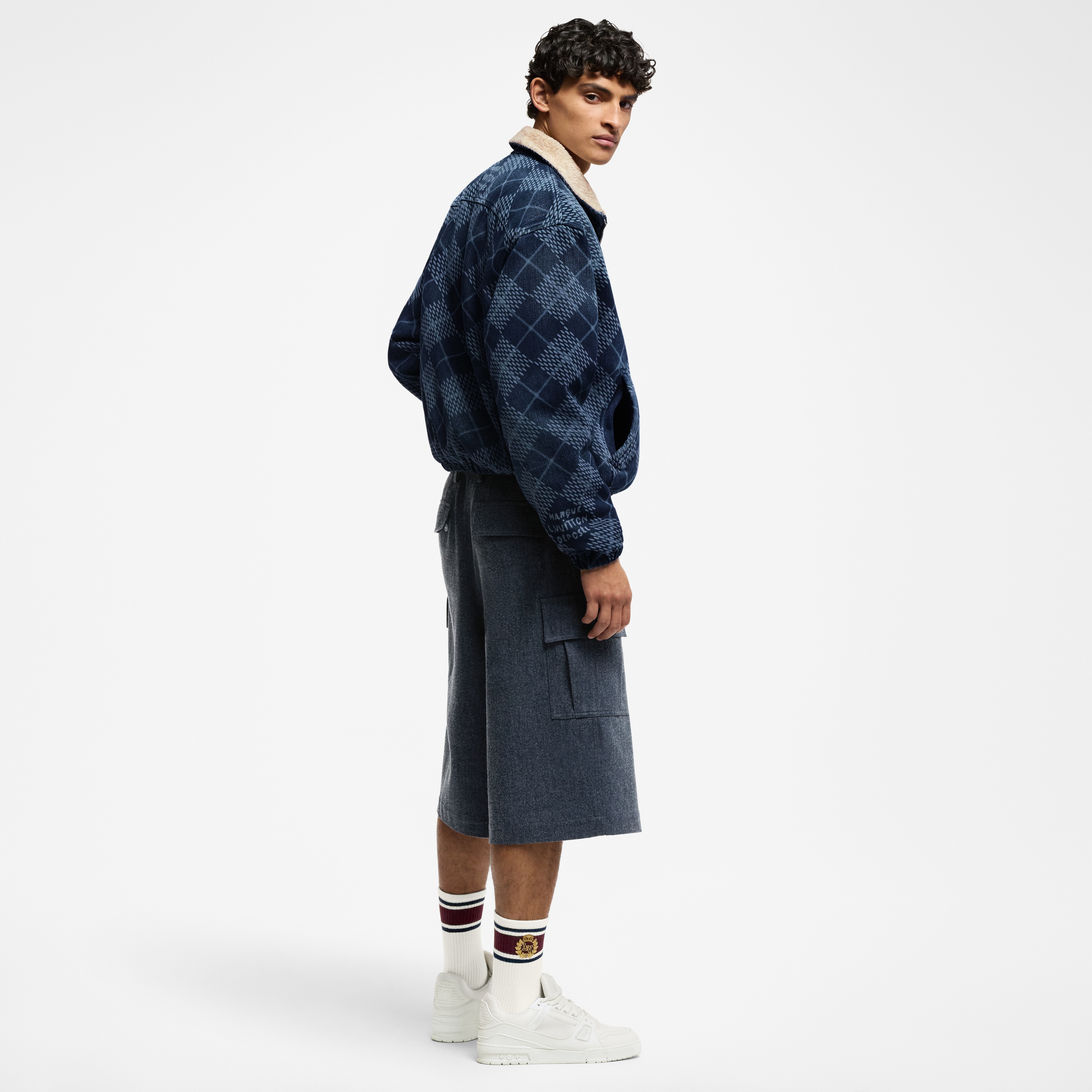 Giubbotto in denim e pile  Uomo Abbigliamento Capispalla e Cappotti | LOUIS VUITTON (Zoom prodotto)