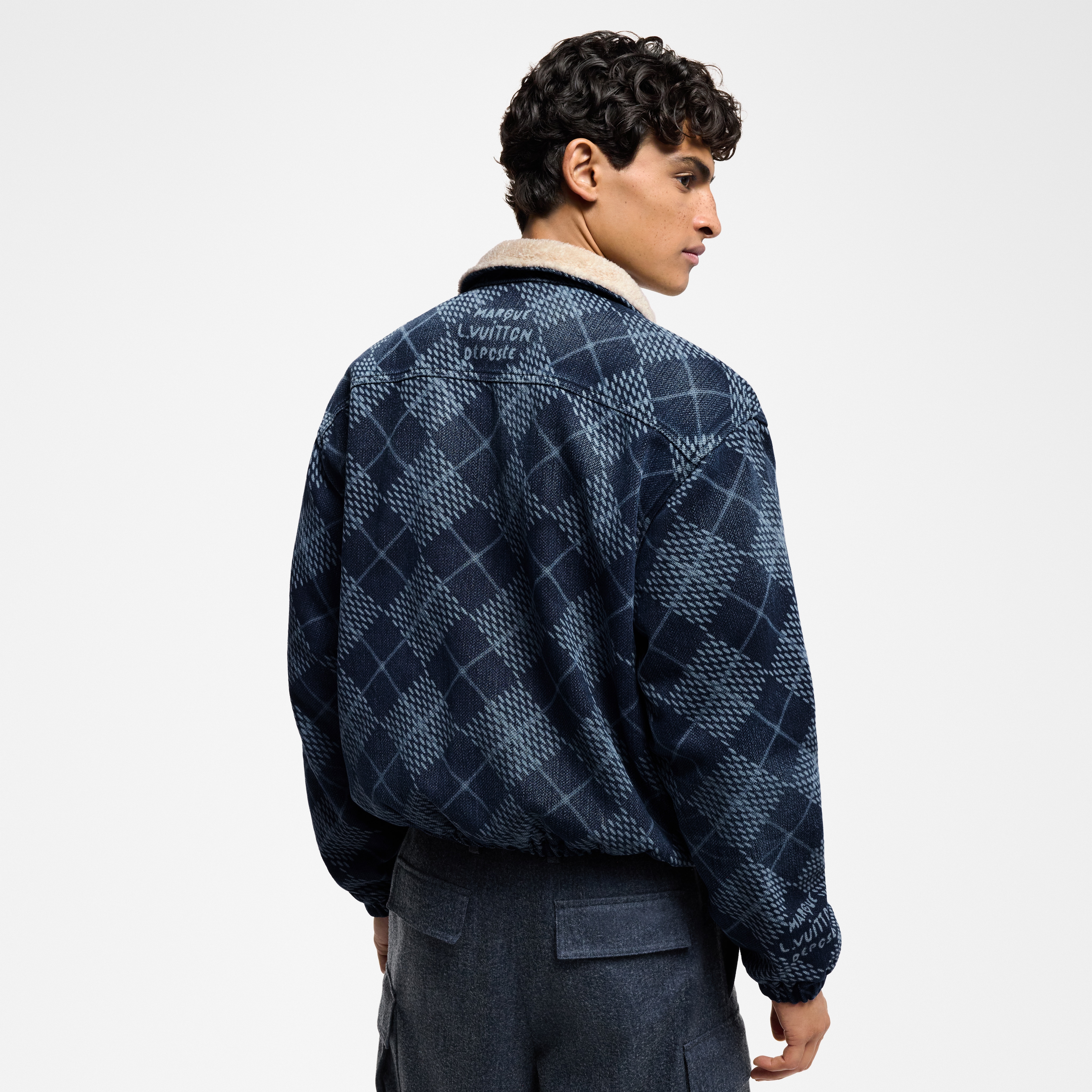 Giubbotto in denim e pile  Uomo Abbigliamento Capispalla e Cappotti | LOUIS VUITTON (Zoom prodotto)