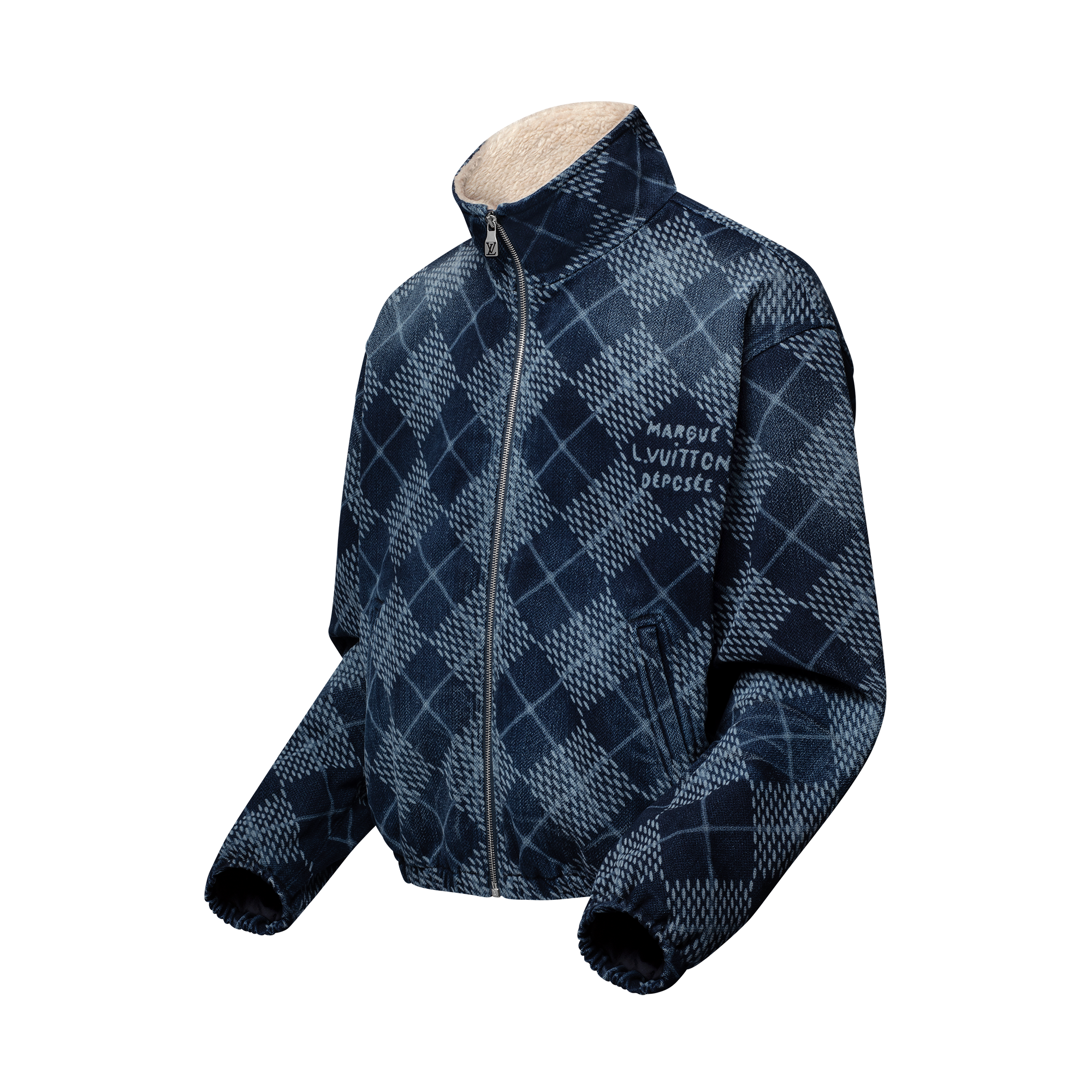 Giubbotto in denim e pile  Uomo Abbigliamento Capispalla e Cappotti | LOUIS VUITTON (Zoom prodotto)