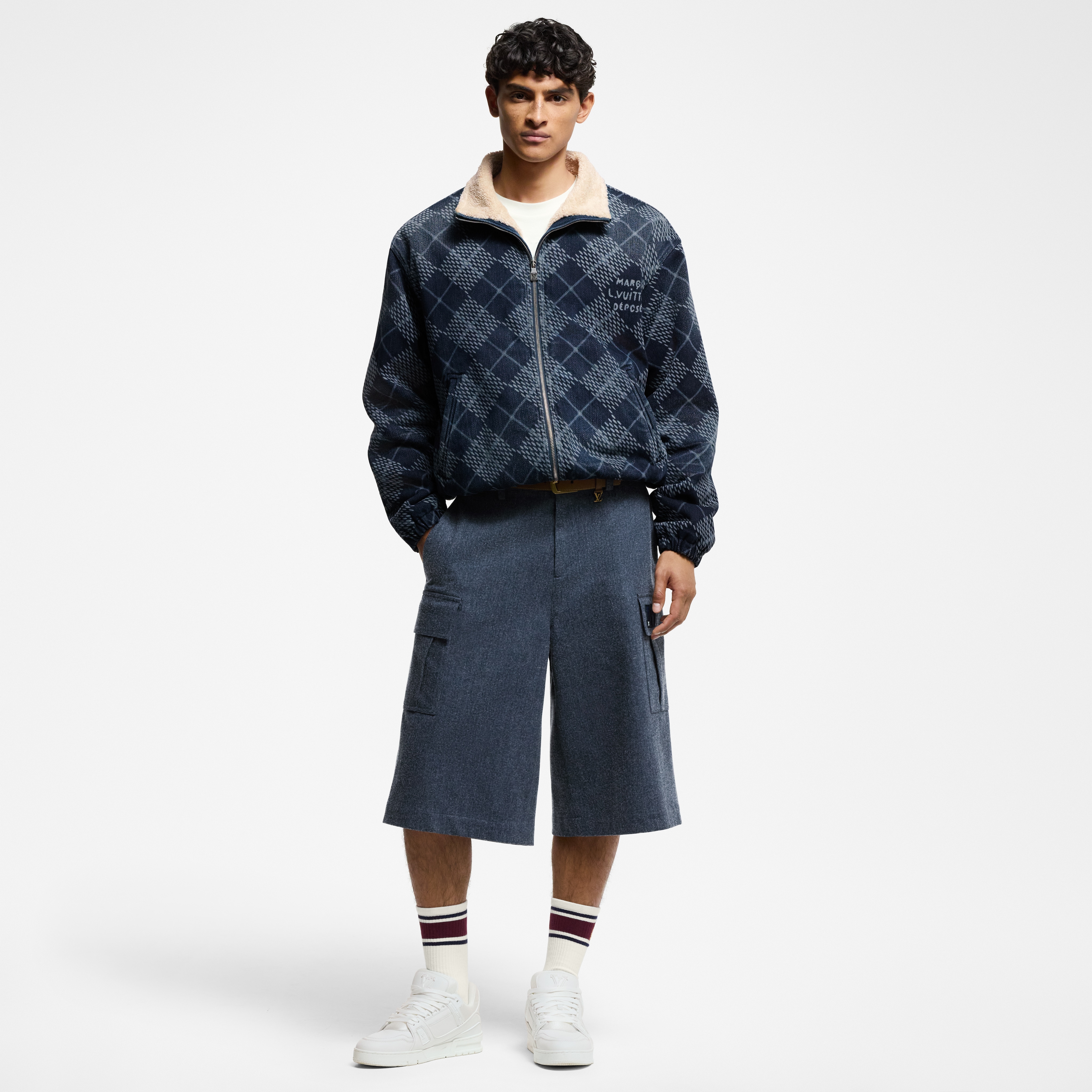Giubbotto in denim e pile  Uomo Abbigliamento Capispalla e Cappotti | LOUIS VUITTON (Zoom prodotto)