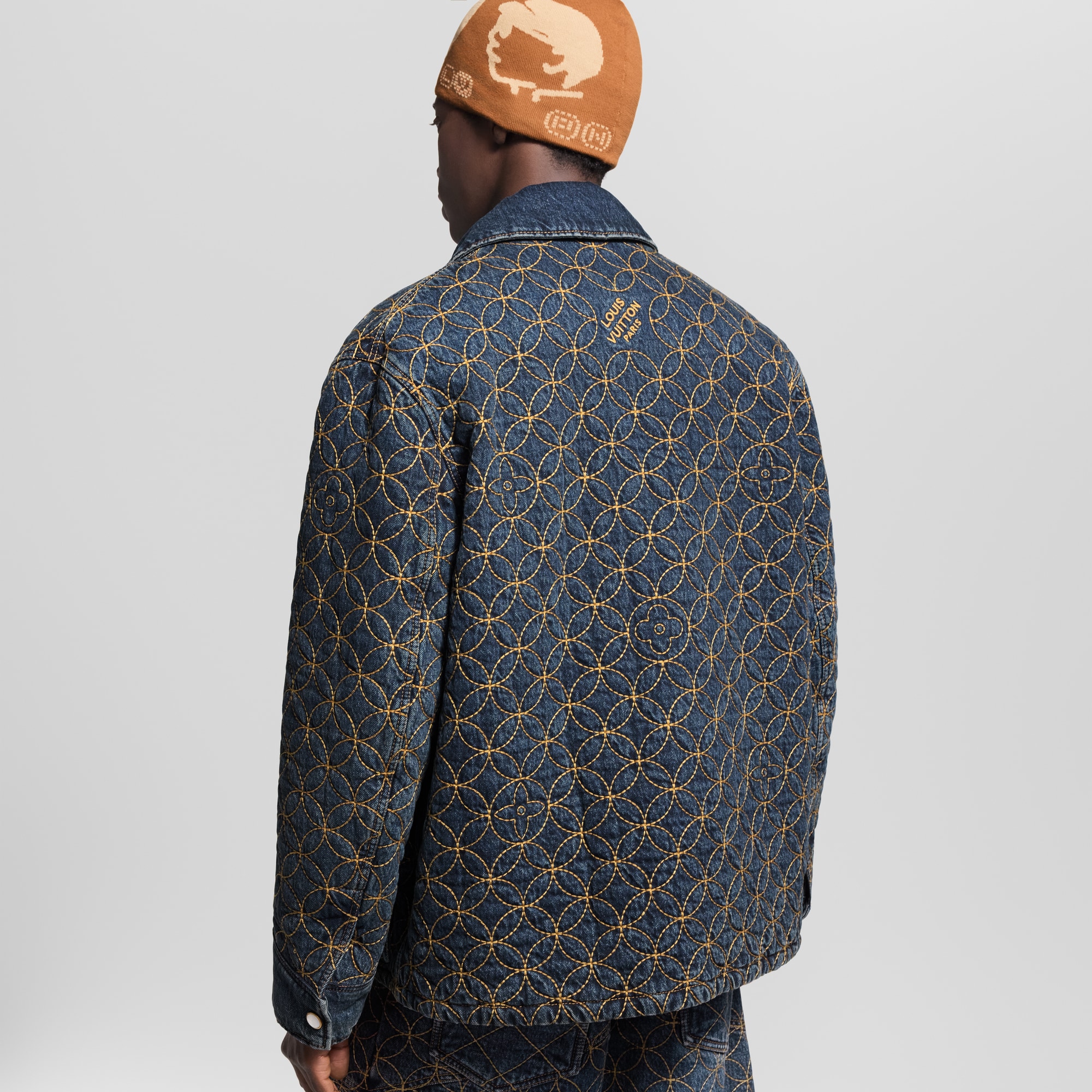 Giubbotto in denim ricamato  Uomo Abbigliamento Capispalla e Cappotti | LOUIS VUITTON (Zoom prodotto)