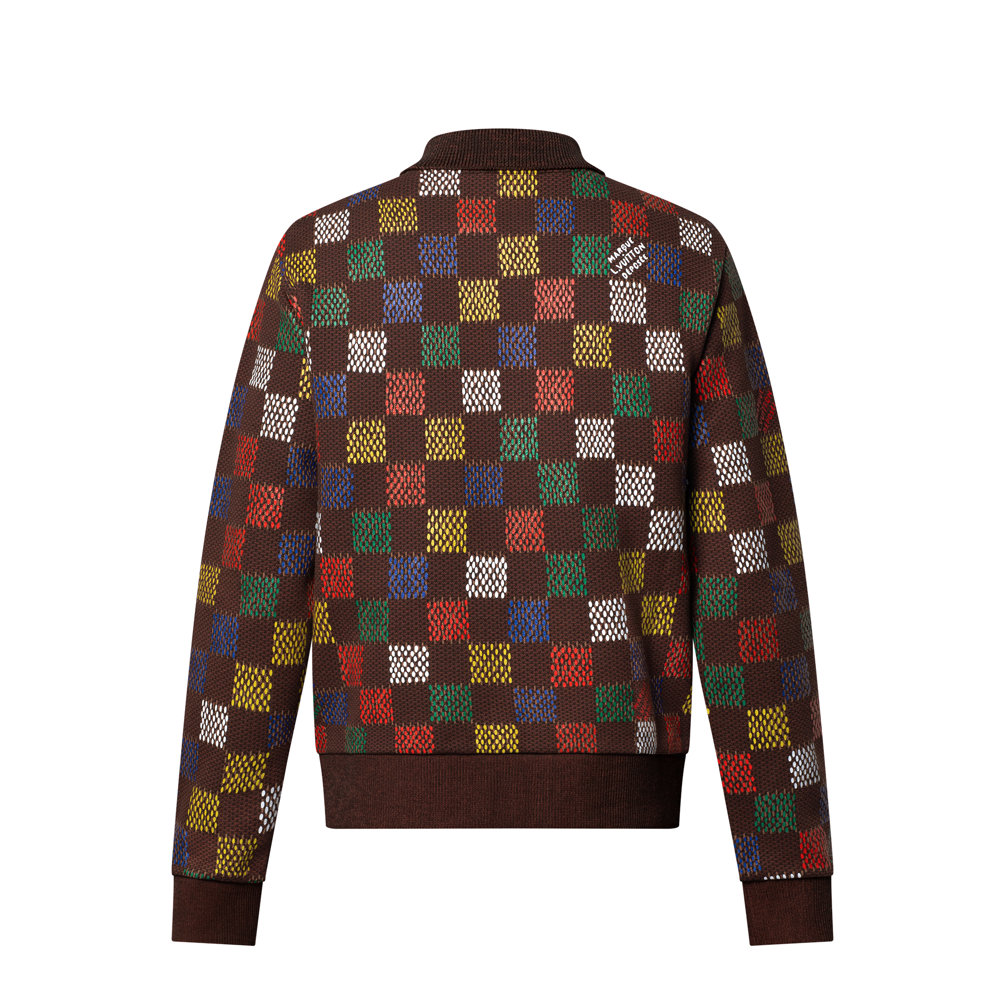 Giubbotto in jersey di cotone con motivo Damier in trama jacquard  Uomo Abbigliamento Tutti i Capi di Abbigliamento | LOUIS VUITTON (Zoom prodotto)