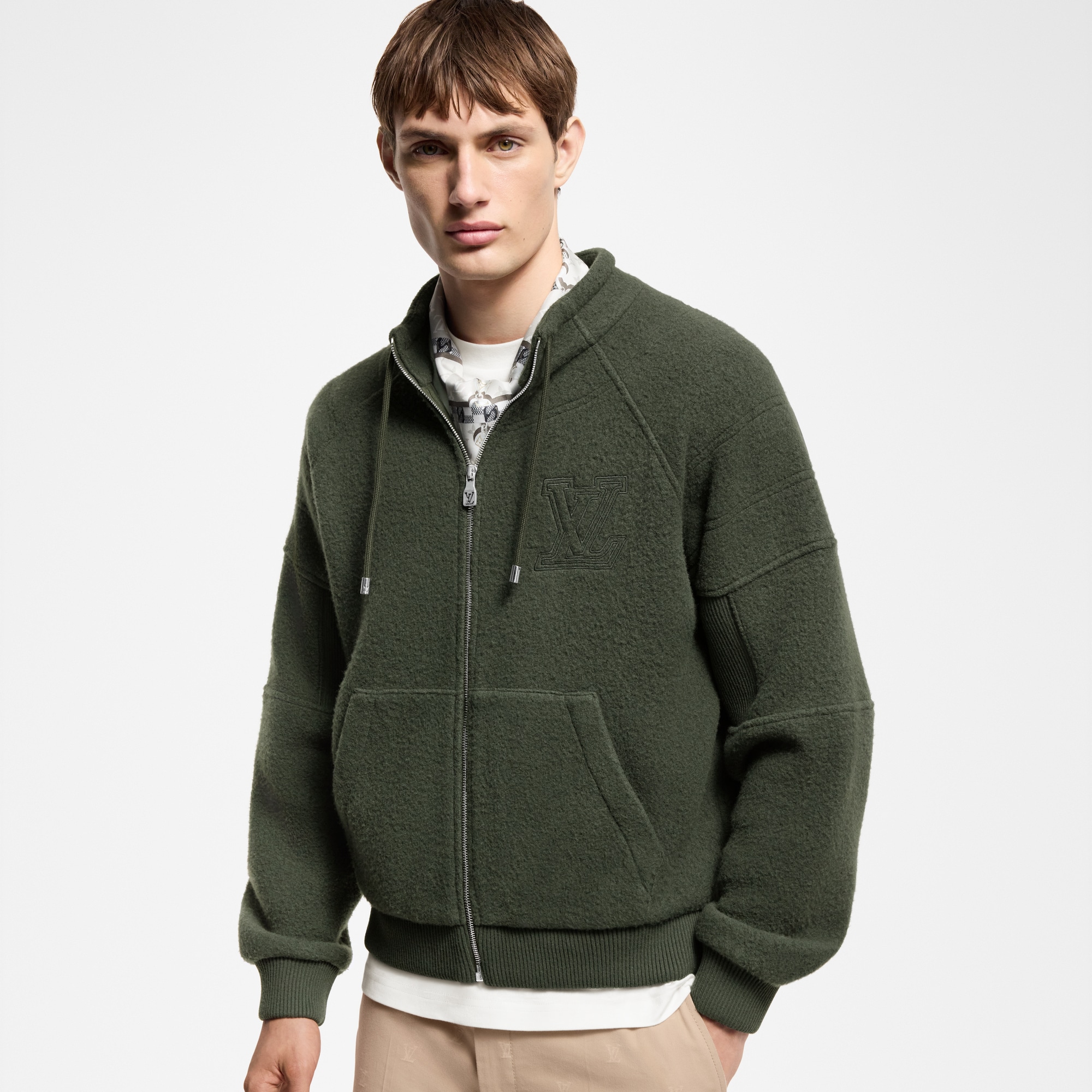 Giubbotto in lana testurizzata trapuntata  Uomo Abbigliamento Tutti i Capi di Abbigliamento | LOUIS VUITTON (Zoom prodotto)
