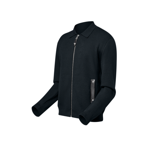 Giubbotto in maglia con dettagli in pelle Uomo Abbigliamento Capispalla e Cappotti | LOUIS VUITTON (Zoom prodotto)