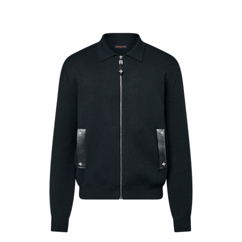 Giubbotto in maglia con dettagli in pelle Uomo Abbigliamento Capispalla e Cappotti | LOUIS VUITTON (Zoom prodotto)