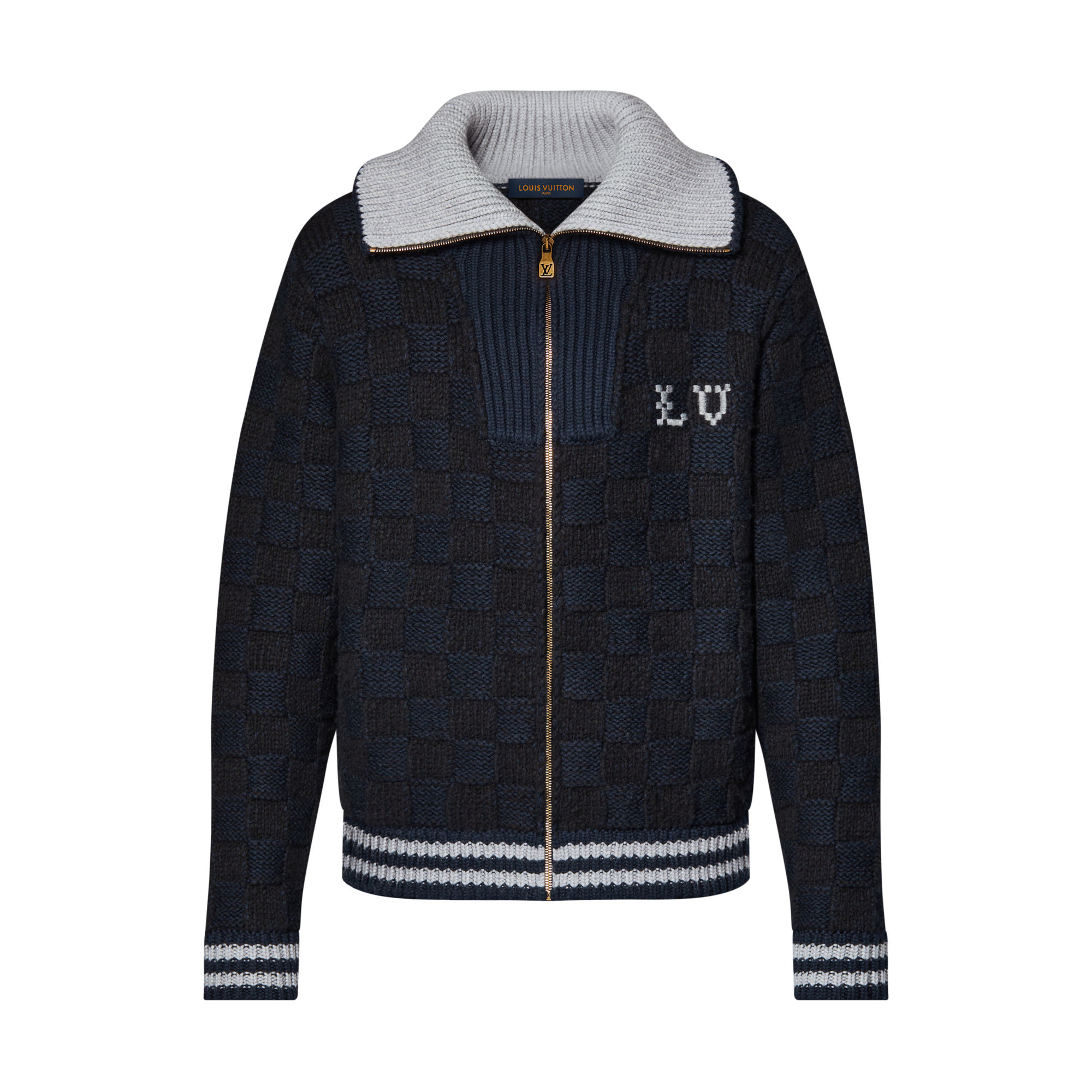 Giubbotto in maglia con motivo Damier  Uomo Abbigliamento Tutti i Capi di Abbigliamento | LOUIS VUITTON (Zoom prodotto)