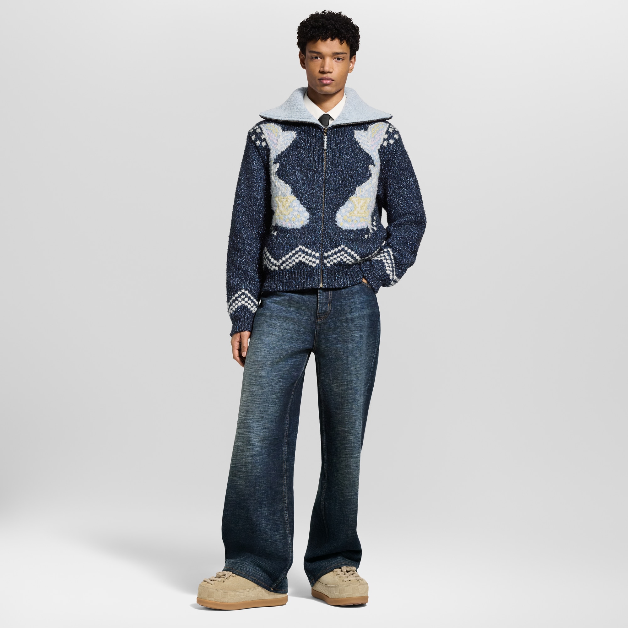 Giubbotto in maglia con zip  Uomo Abbigliamento Tutti i Capi di Abbigliamento | LOUIS VUITTON (Zoom prodotto)