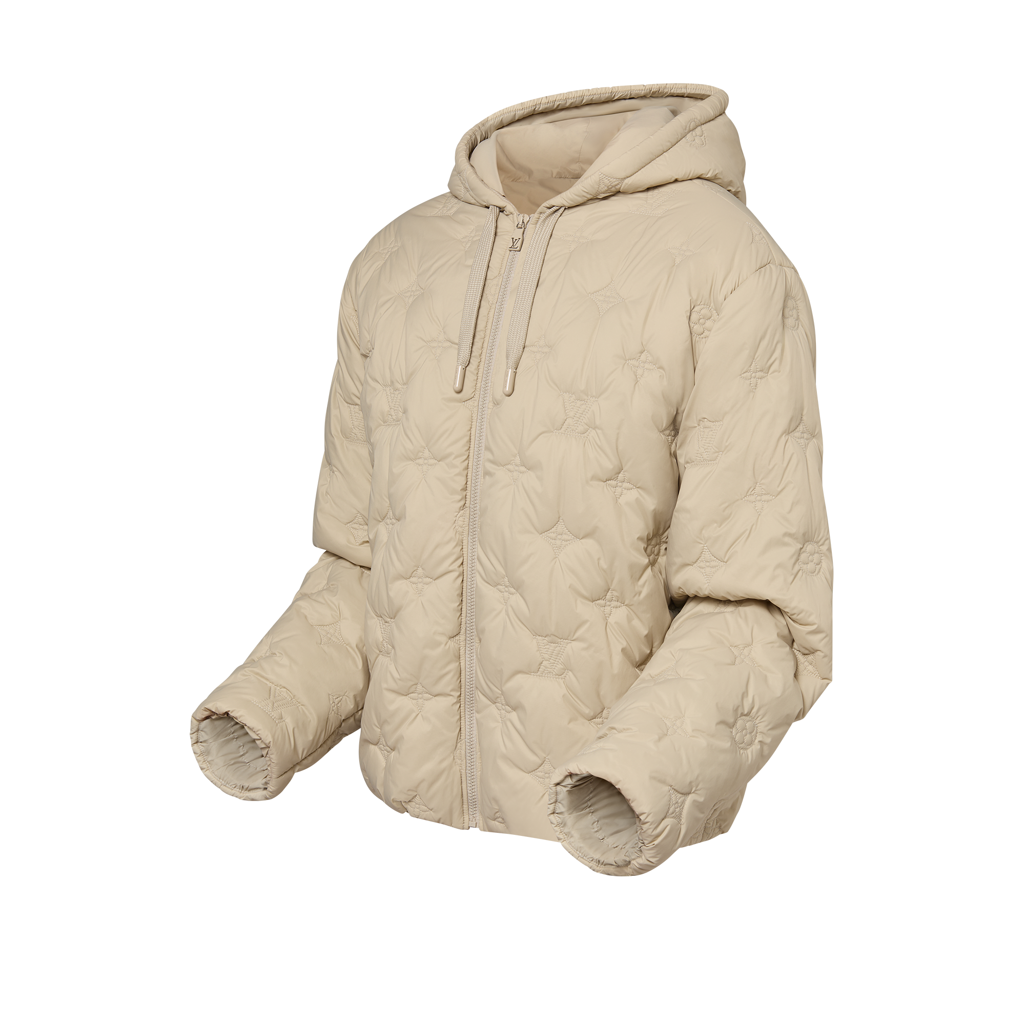 Giubbotto in nylon trapuntato con motivo Monogram e cappuccio  Uomo Abbigliamento Capispalla e Cappotti | LOUIS VUITTON (Zoom prodotto)