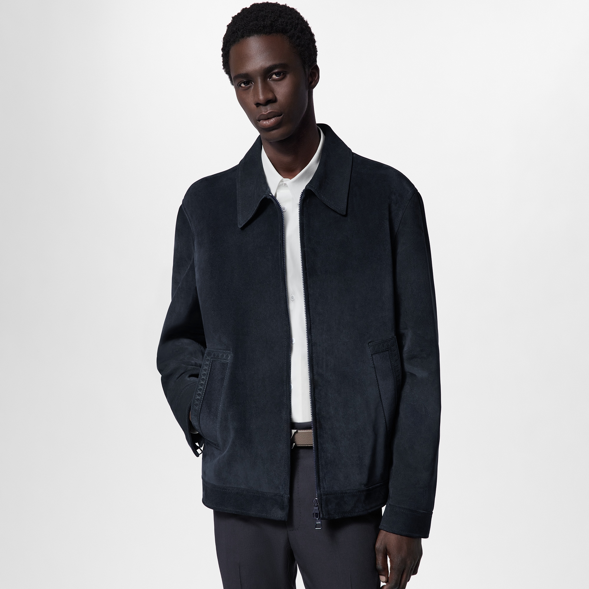 Giubbotto in pelle con zip  Uomo Abbigliamento Capispalla e Cappotti | LOUIS VUITTON (Zoom prodotto)