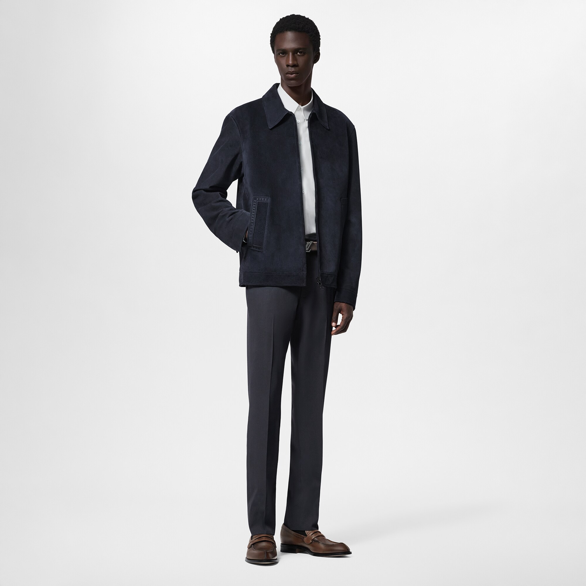 Giubbotto in pelle con zip  Uomo Abbigliamento Capispalla e Cappotti | LOUIS VUITTON (Zoom prodotto)