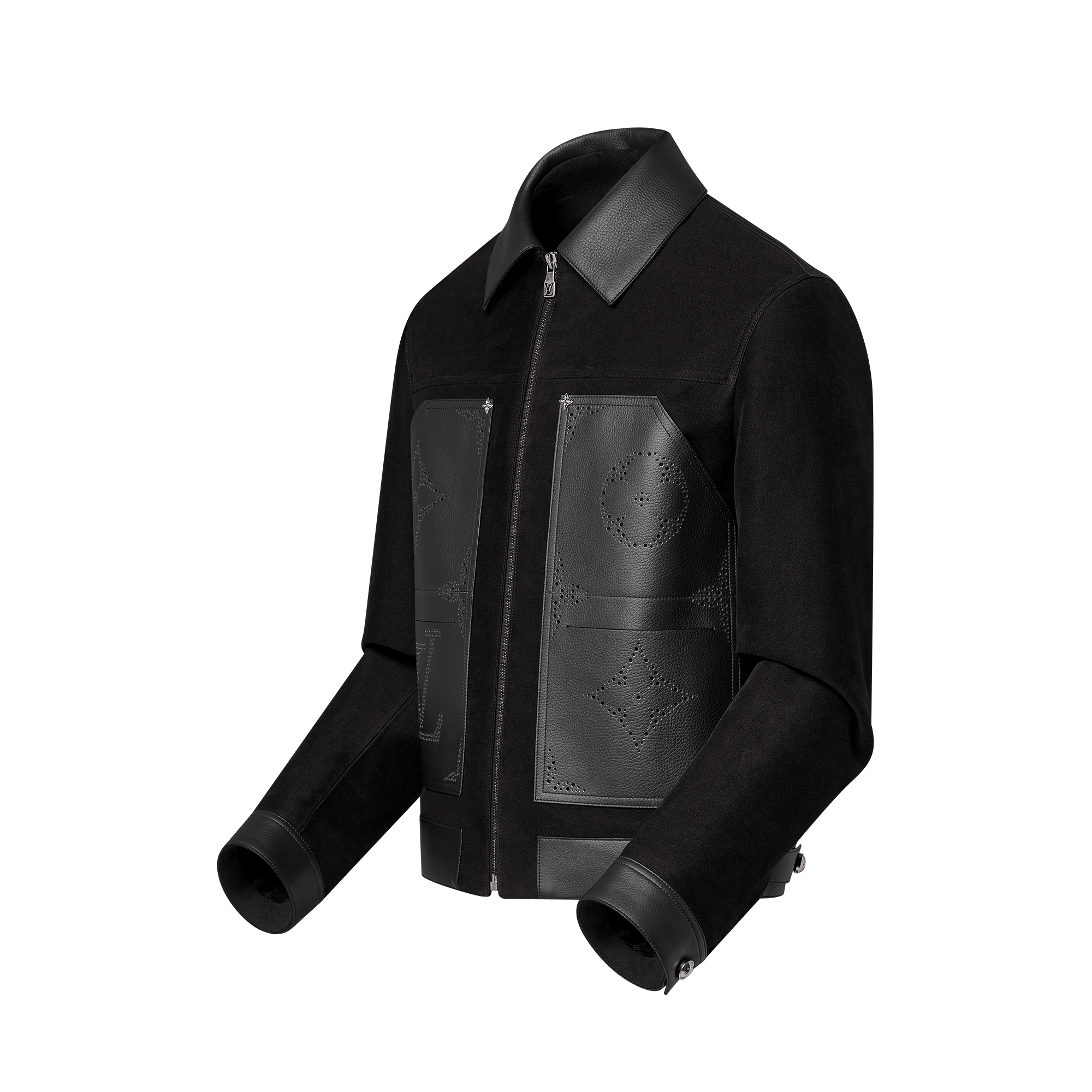 Giubbotto in pelle in stile workwear con motivo Monogram  Uomo Abbigliamento Capispalla e Cappotti | LOUIS VUITTON (Zoom prodotto)