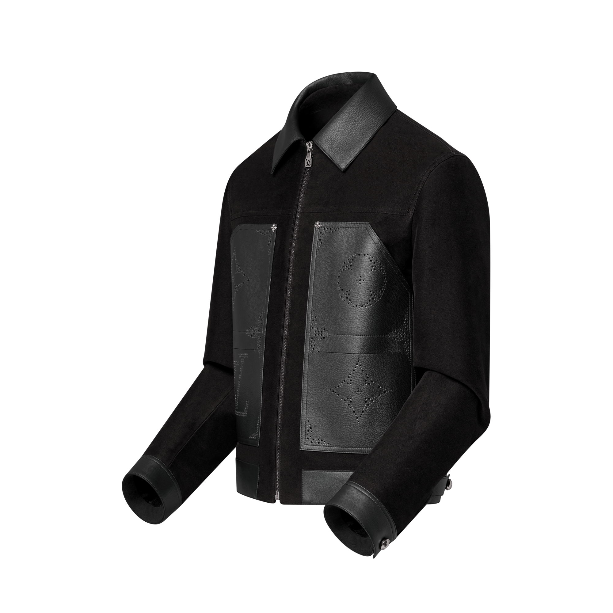 Giubbotto in pelle in stile workwear con motivo Monogram  Uomo Abbigliamento Capispalla e Cappotti | LOUIS VUITTON (Zoom prodotto)