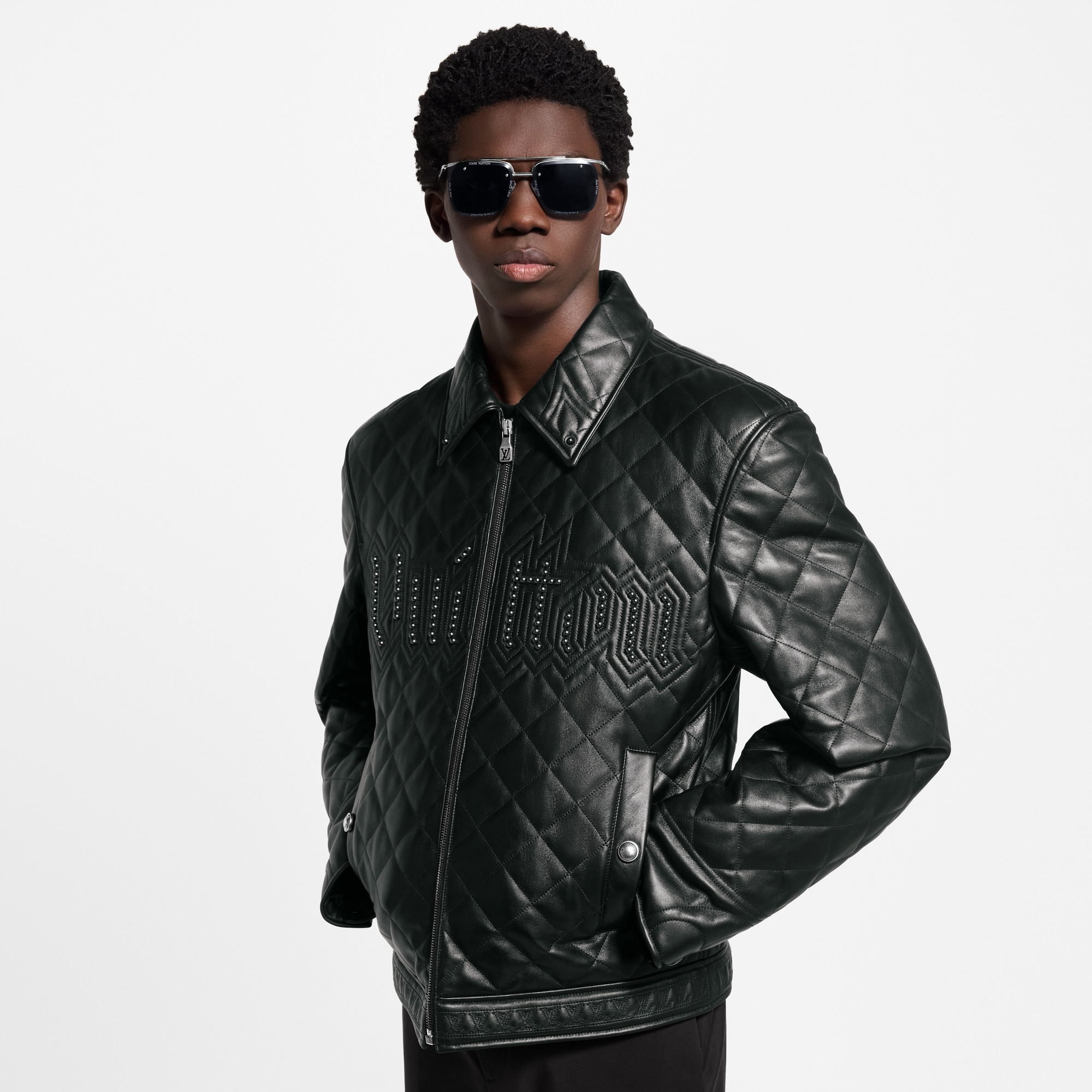 Giubbotto in pelle trapuntata  Uomo Abbigliamento Capispalla e Cappotti | LOUIS VUITTON (Zoom prodotto)