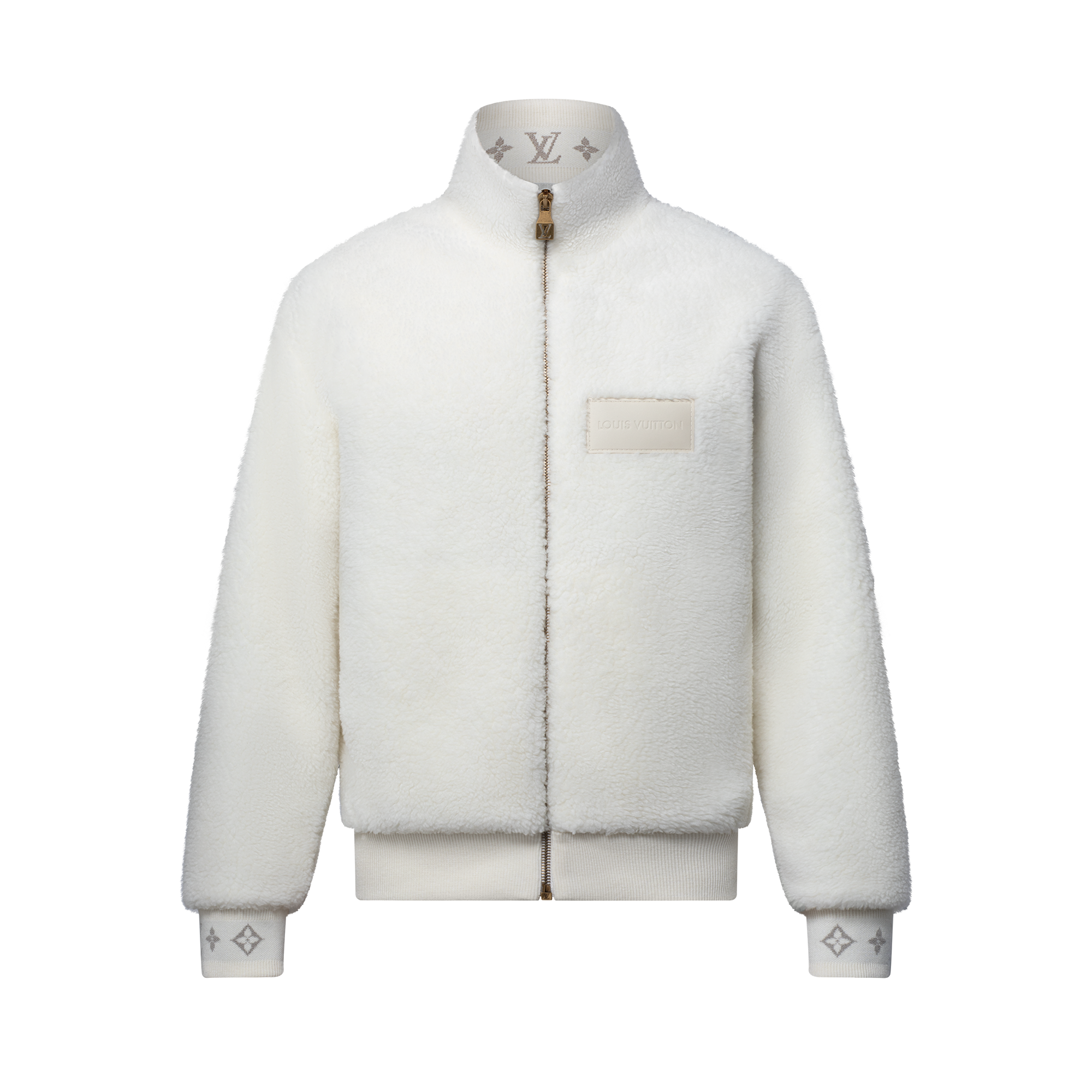 Giubbotto in pile con applicazione in pelle  Novità Per gli uomini LV Ski | LOUIS VUITTON (Zoom prodotto)